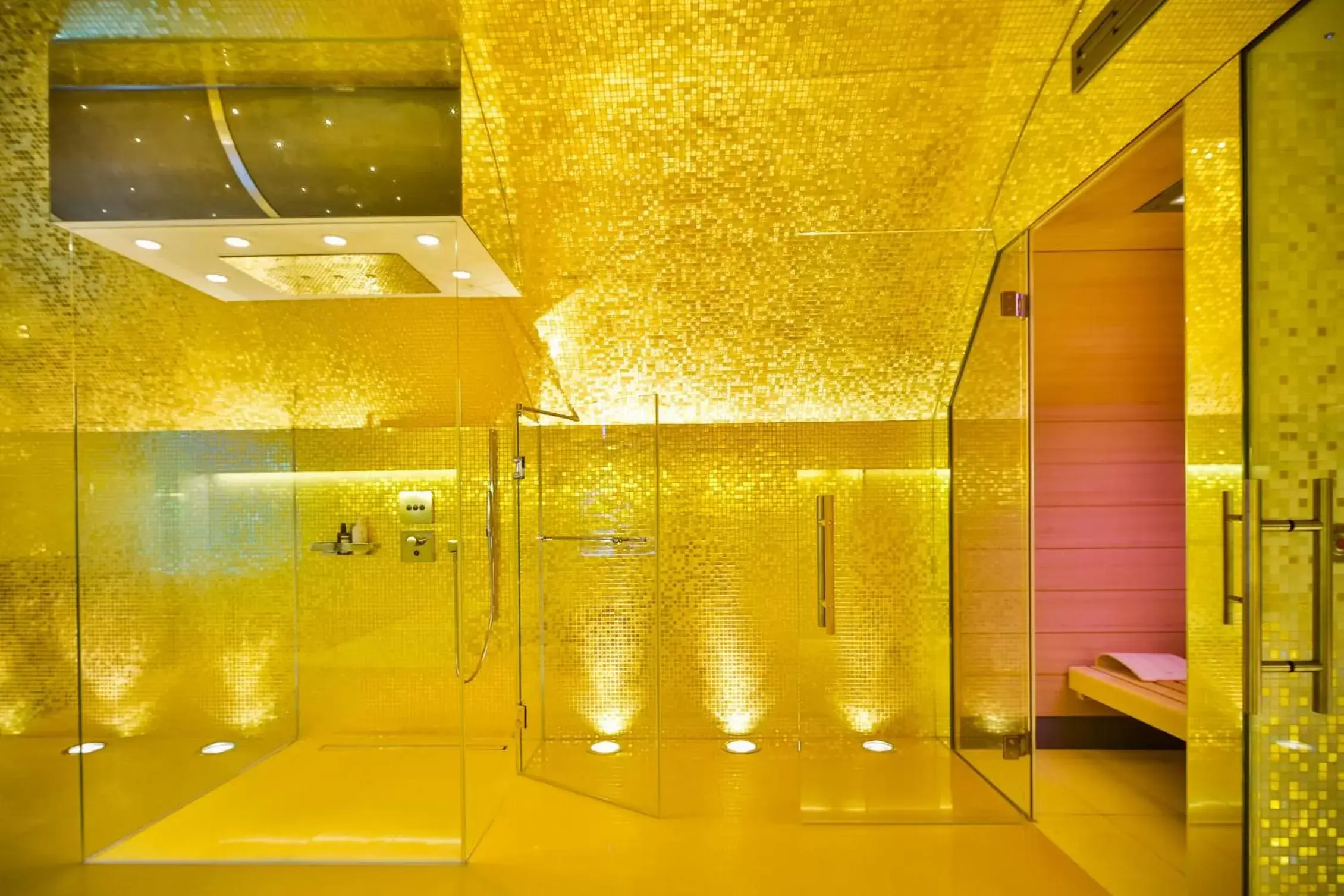 Sauna, Bathroom in Boutiquehotel Das Tyrol