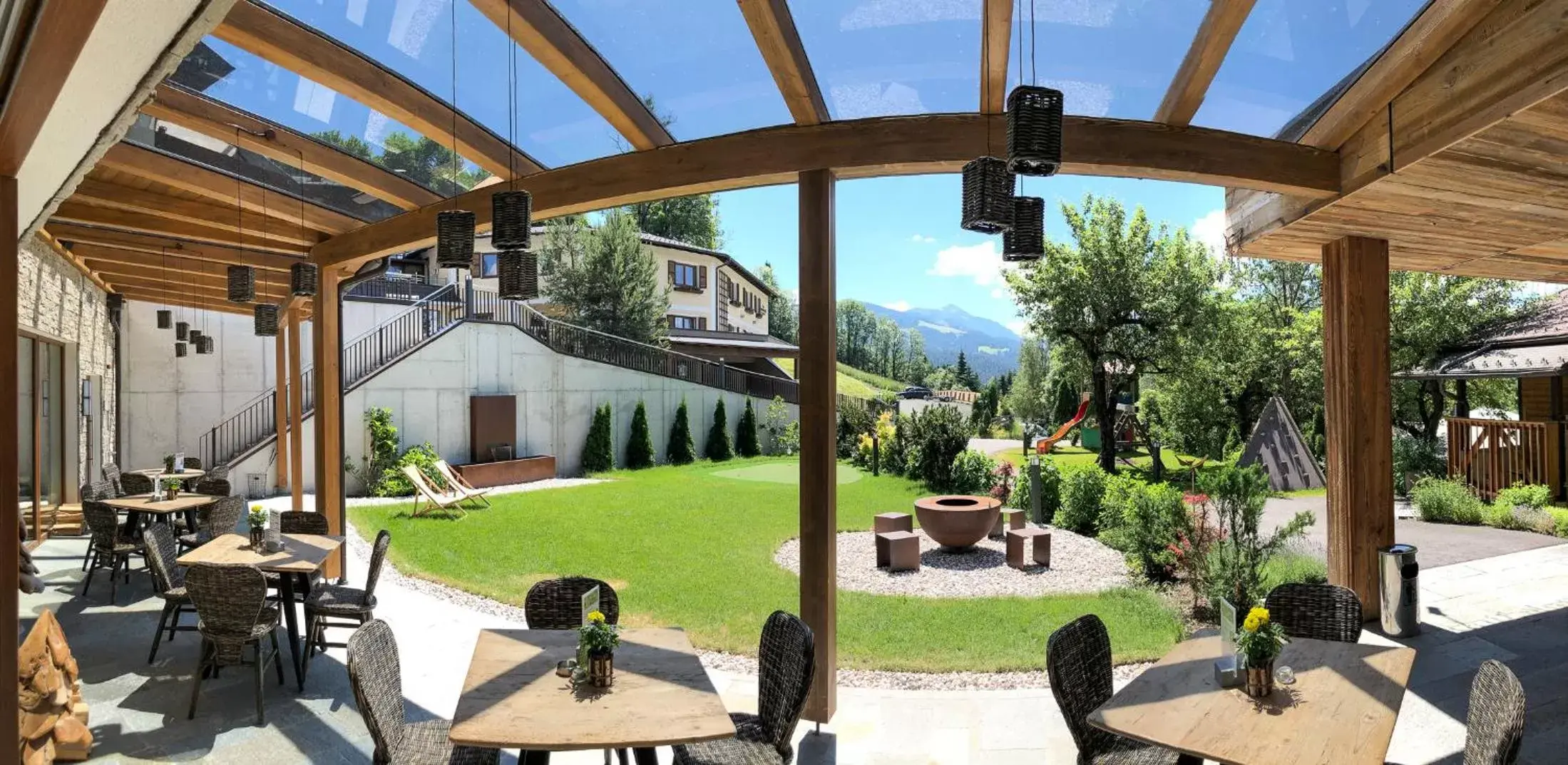 Patio in Landhotel Laudersbach