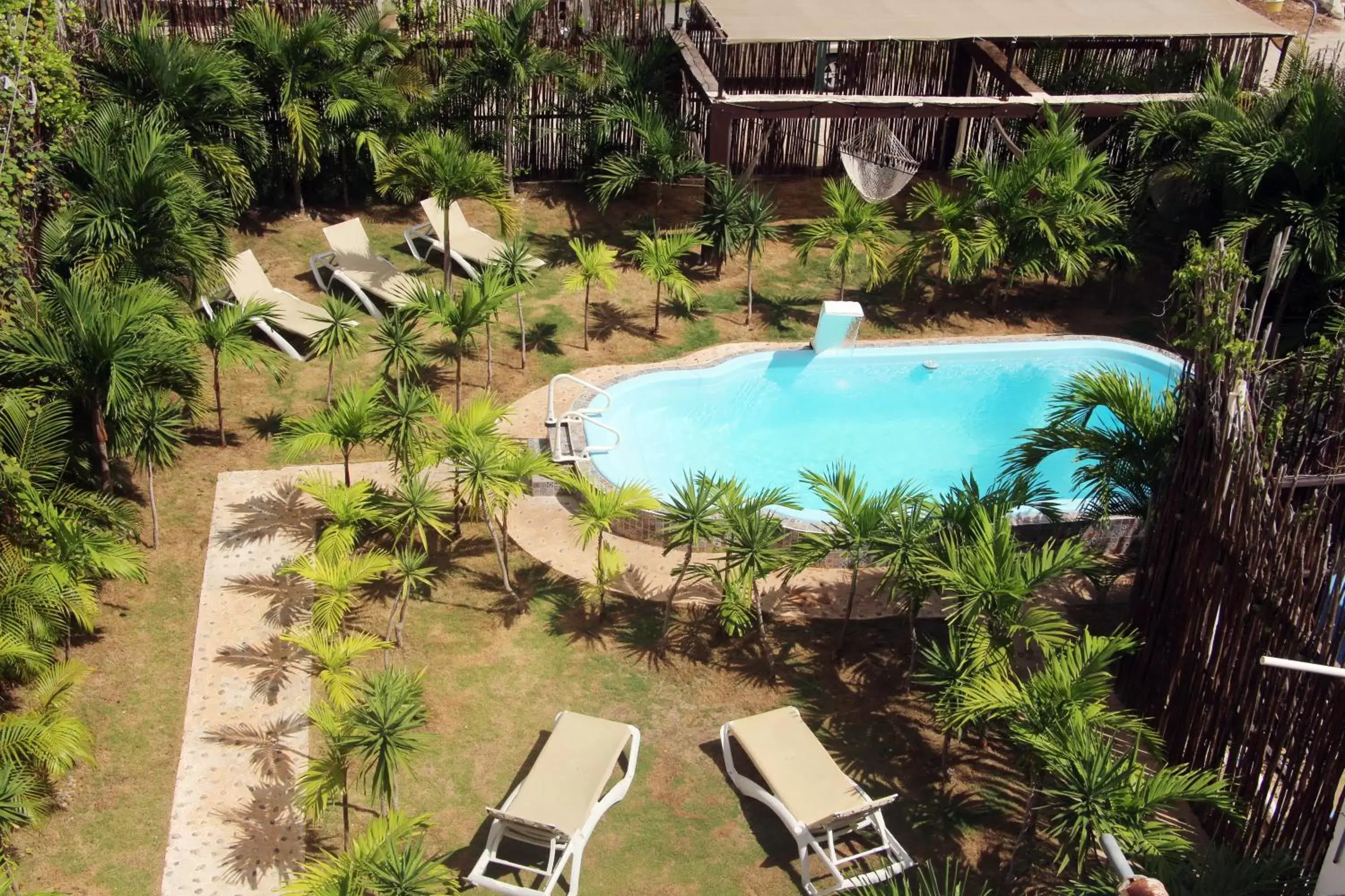 Garden, Pool View in Hotel & Hostal Casa de Luz Cancun