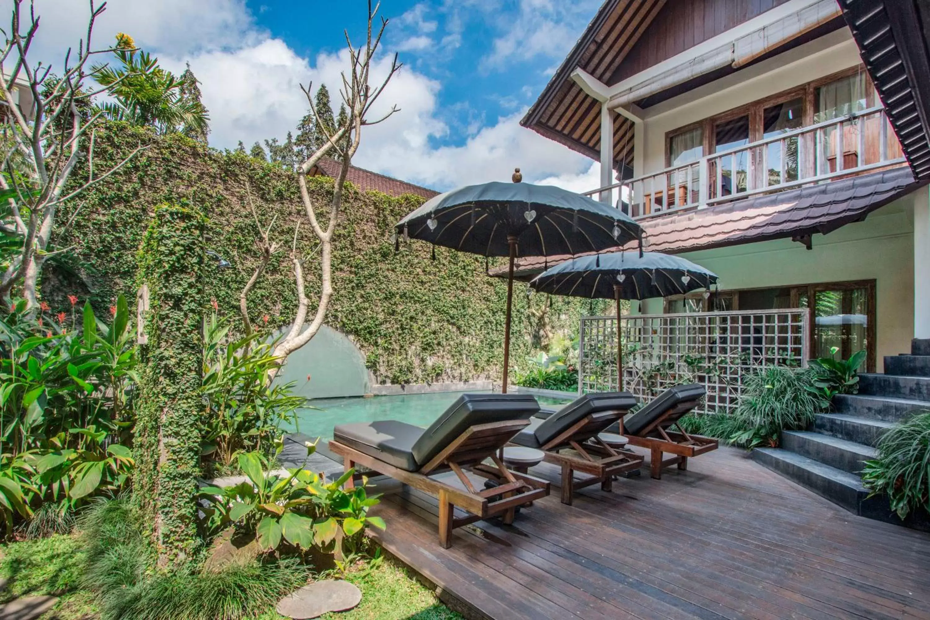 Pool view, Swimming Pool in KajaNe Mua at Ubud Bali