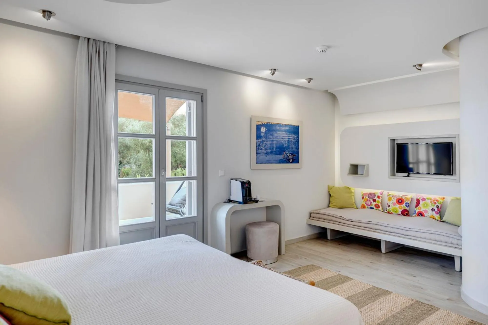 Double Garden View Room in Kouros Art Hotel - Designed for Adults