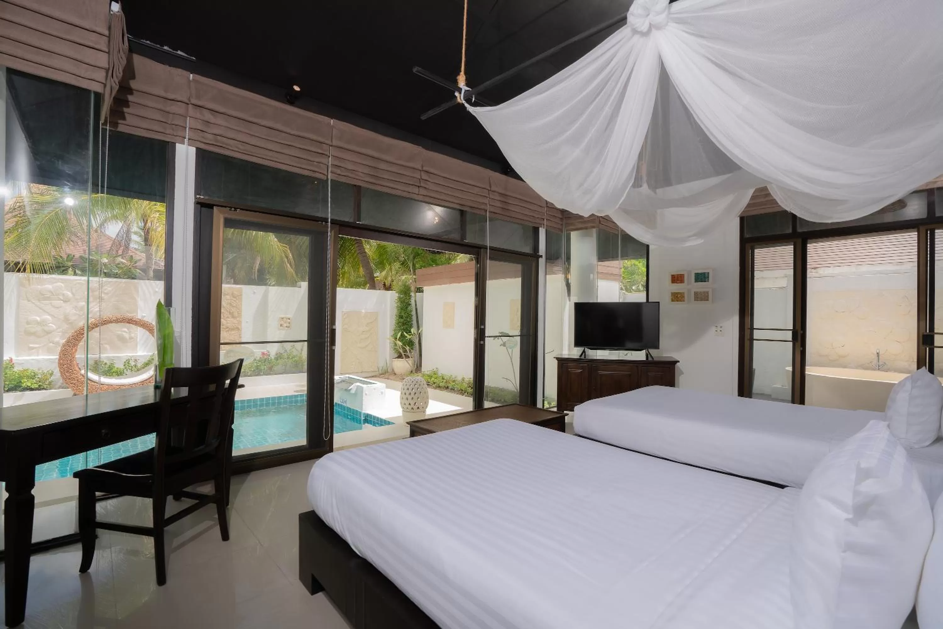 Bedroom, Bed in Dhevan Dara Resort & Spa Hua Hin - Pool Villa