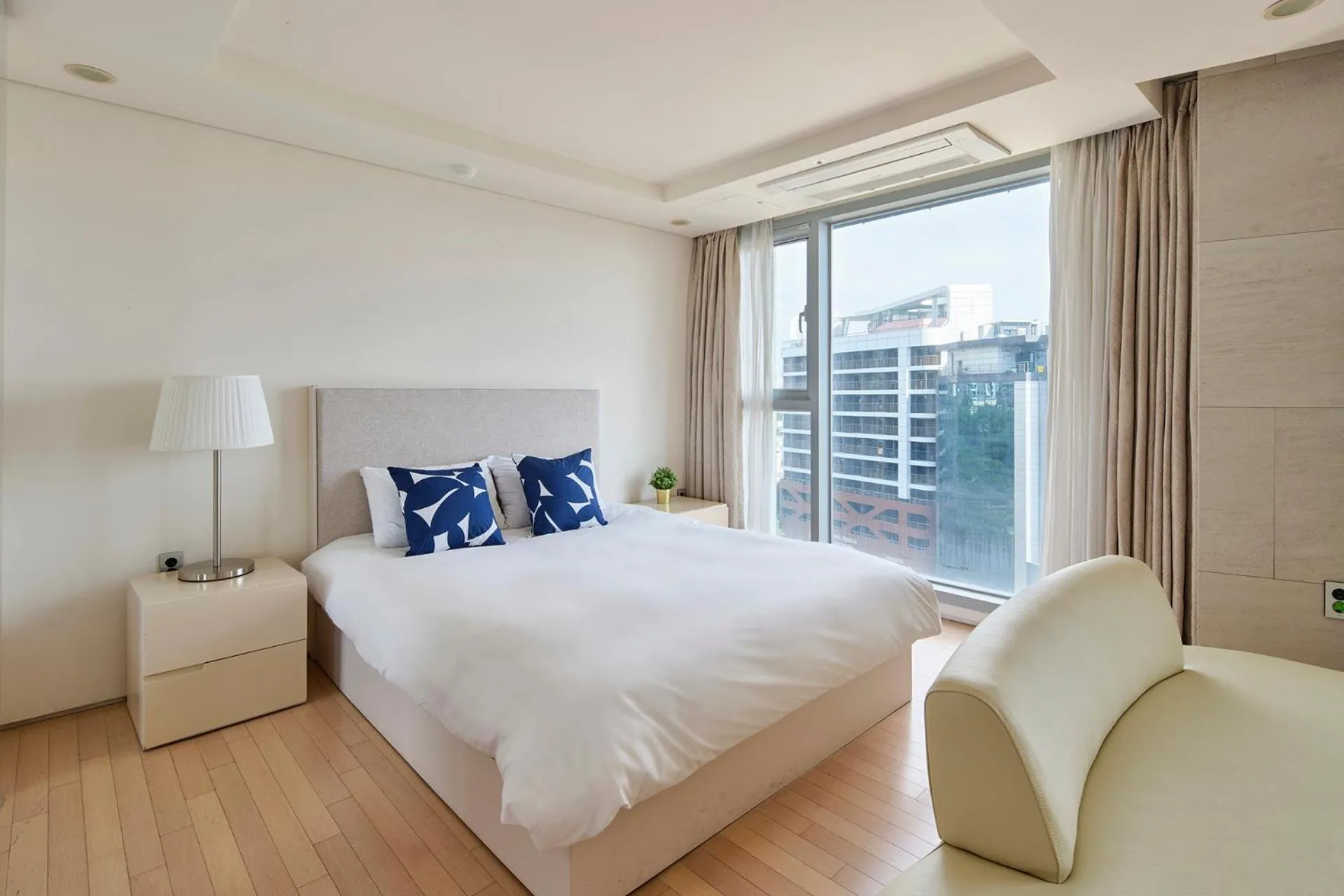 Bed in The Island Blue Hotel