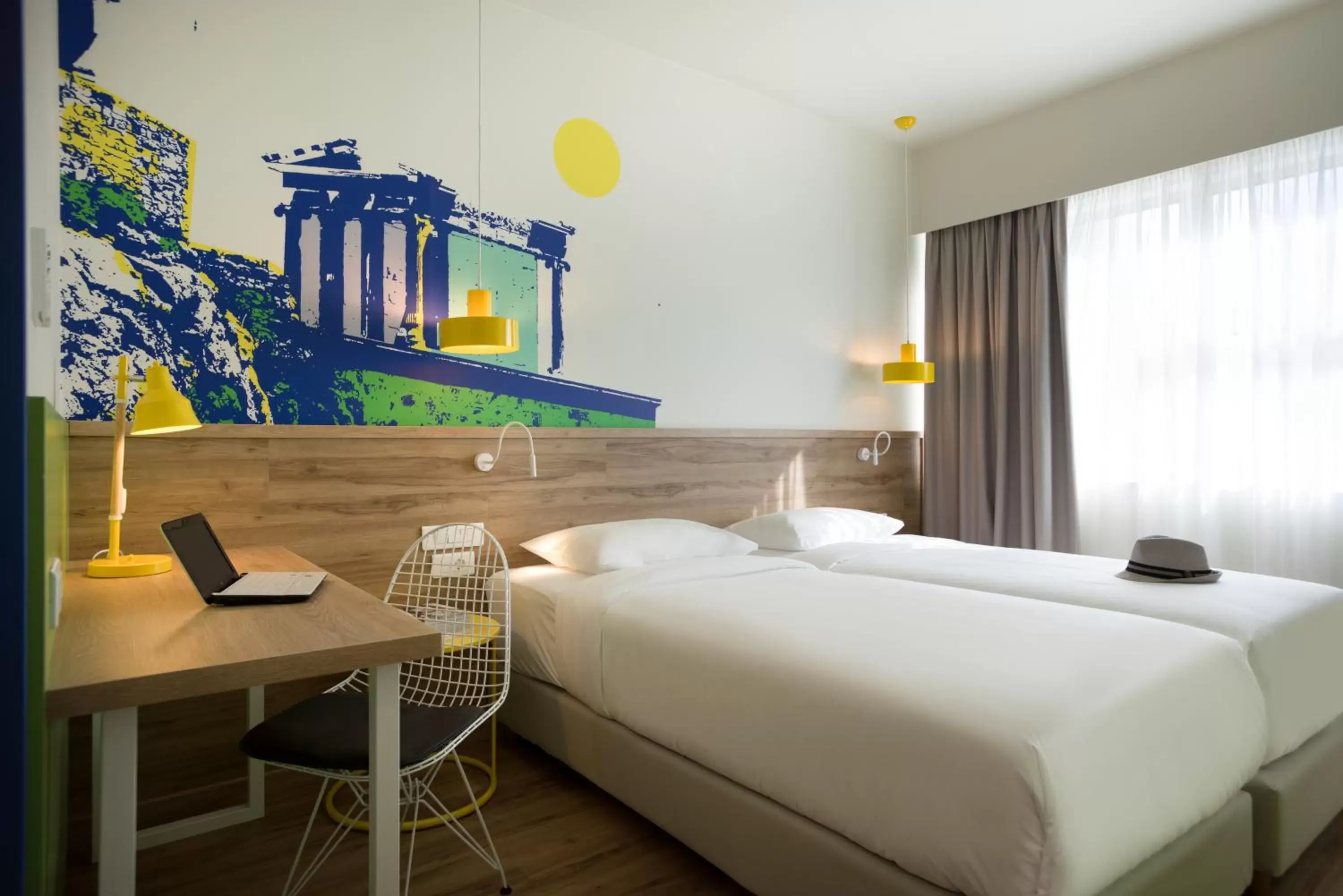 Bed in ibis Styles Athens Routes