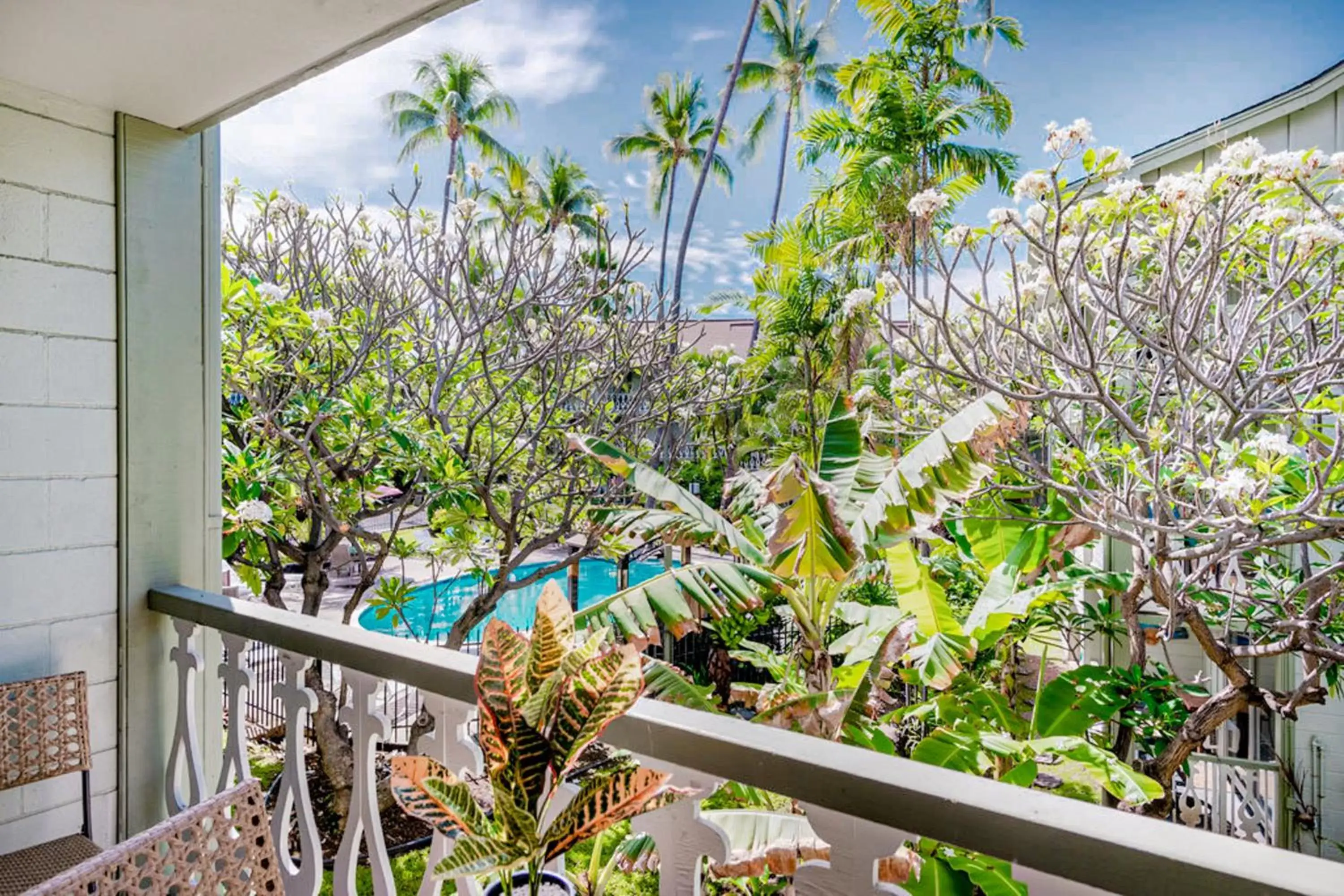 Balcony/Terrace in Kona Islander Inn # 219