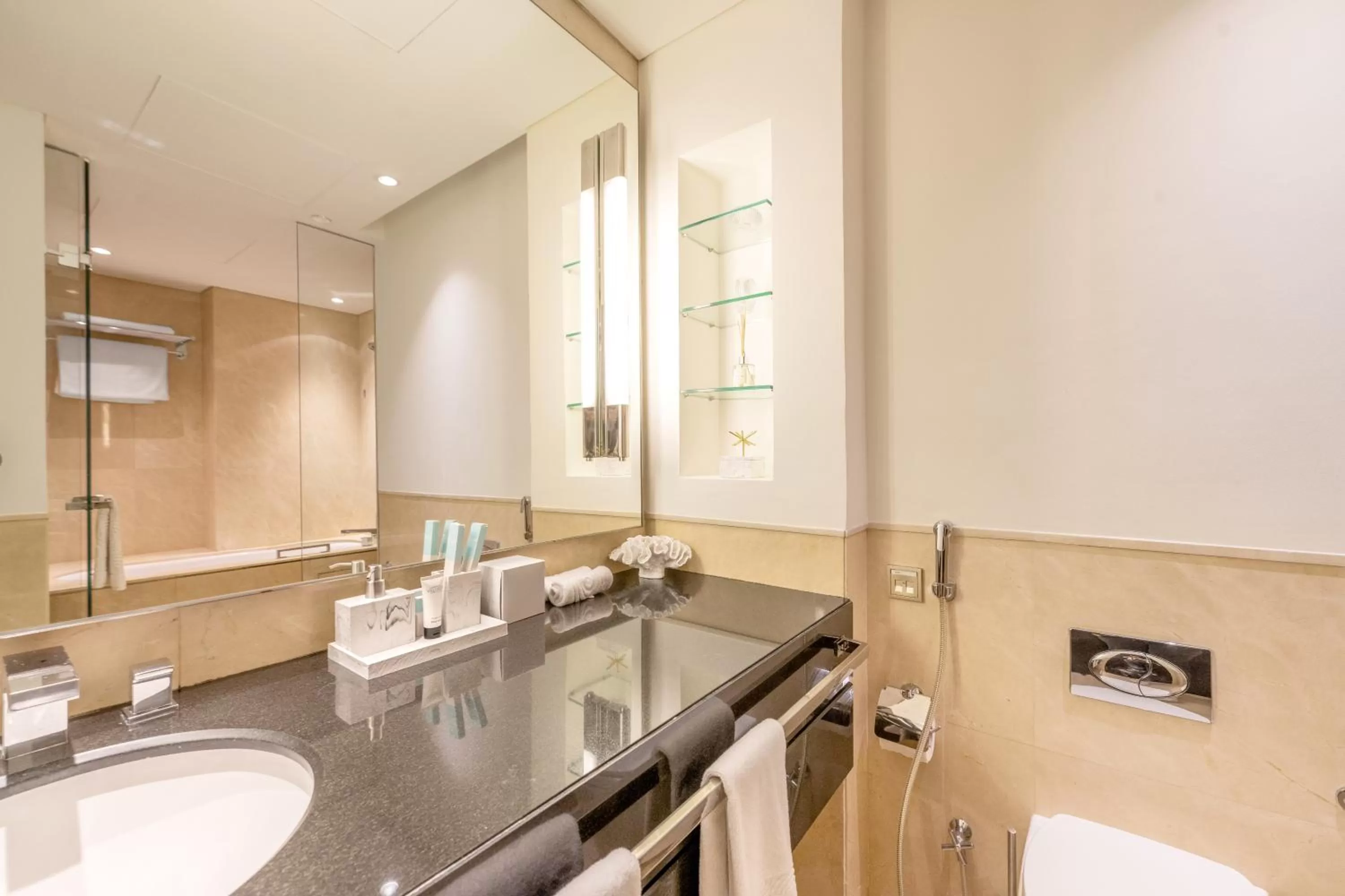 Bathroom in Emaar Residences Dubai Marina by Qstay - formerly Address Dubai Marina
