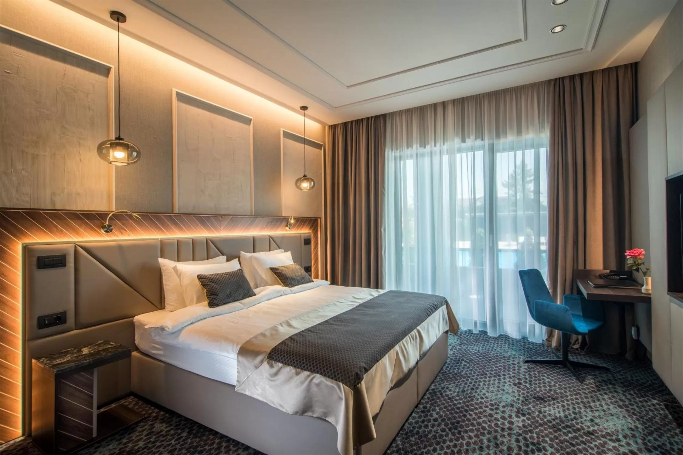 Bedroom, Bed in Sky Blue Hotel & Spa