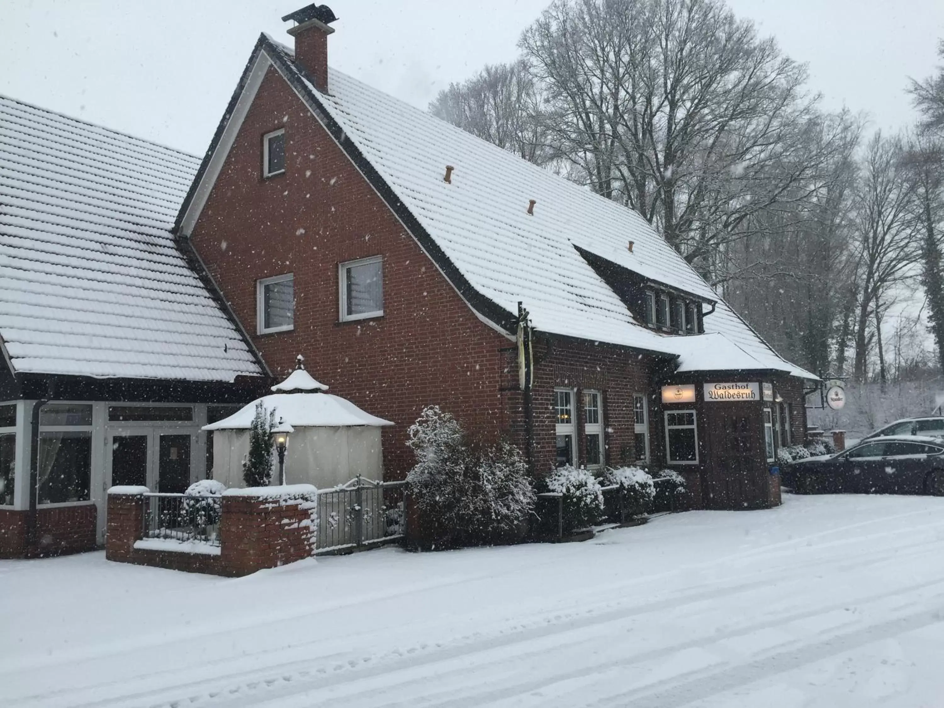 Property building, Winter in Gasthof Waldesruh