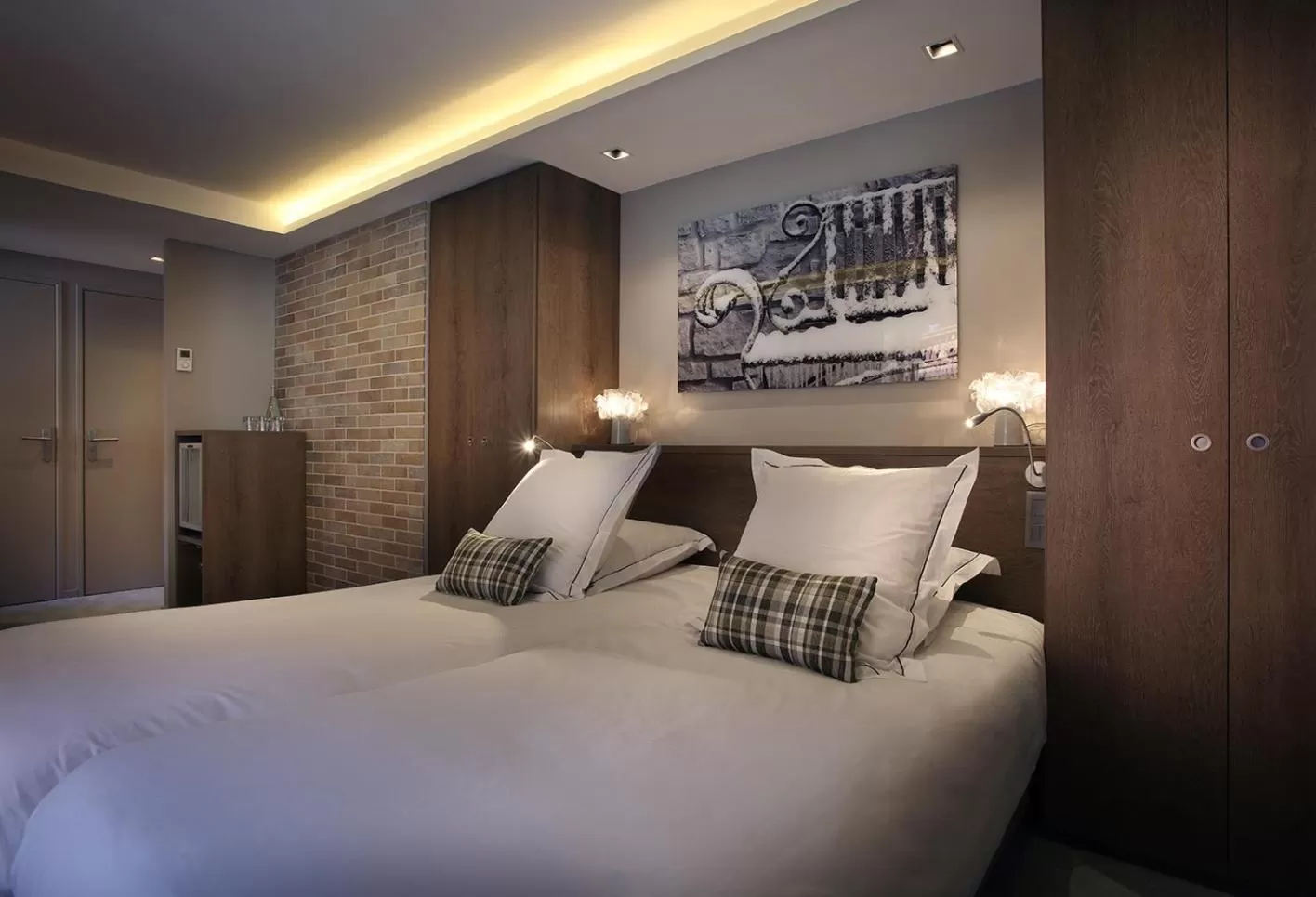 Bed in Hotel Le Tremplin