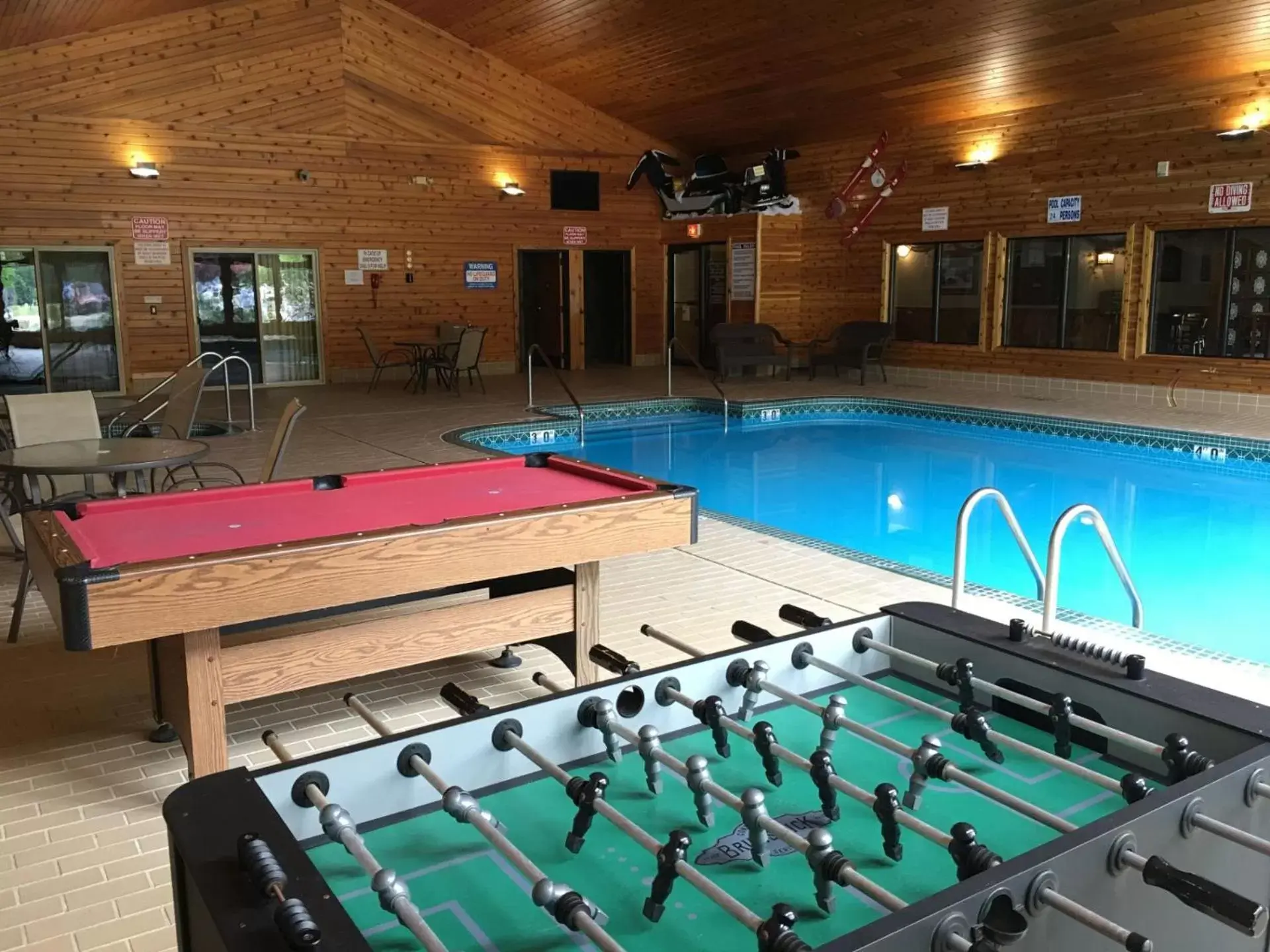 Swimming pool, Billiards in Rustic Manor