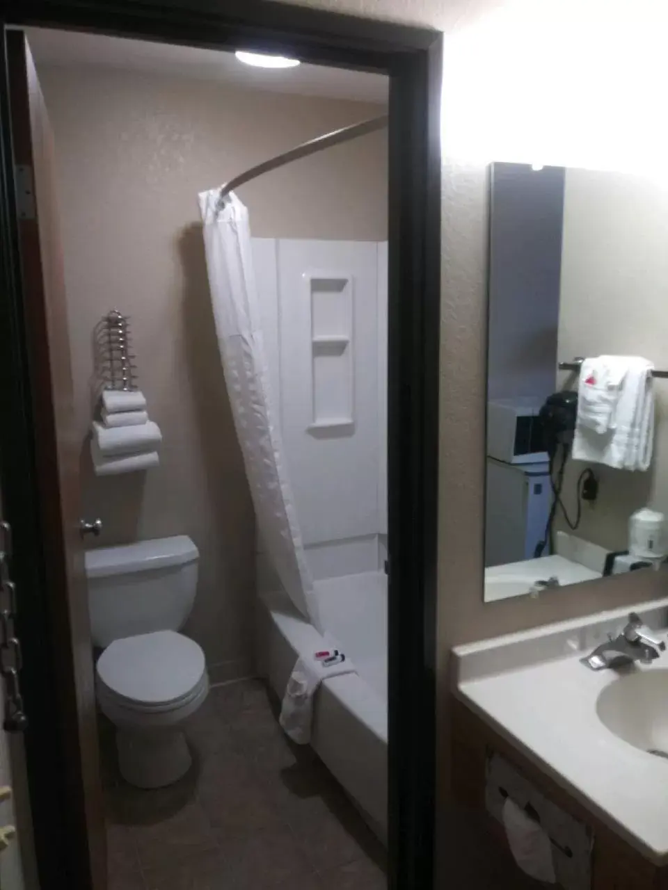 Bathroom in Super 8 by Wyndham Albuquerque West/Coors Blvd