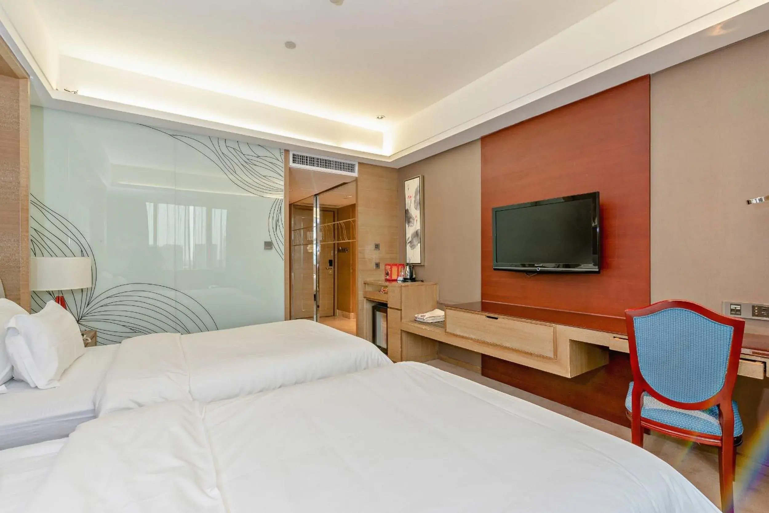 Deluxe Twin Room in Guangzhou New Century Hotel Deluxe Twin Room in Guangzhou New Century Hotel