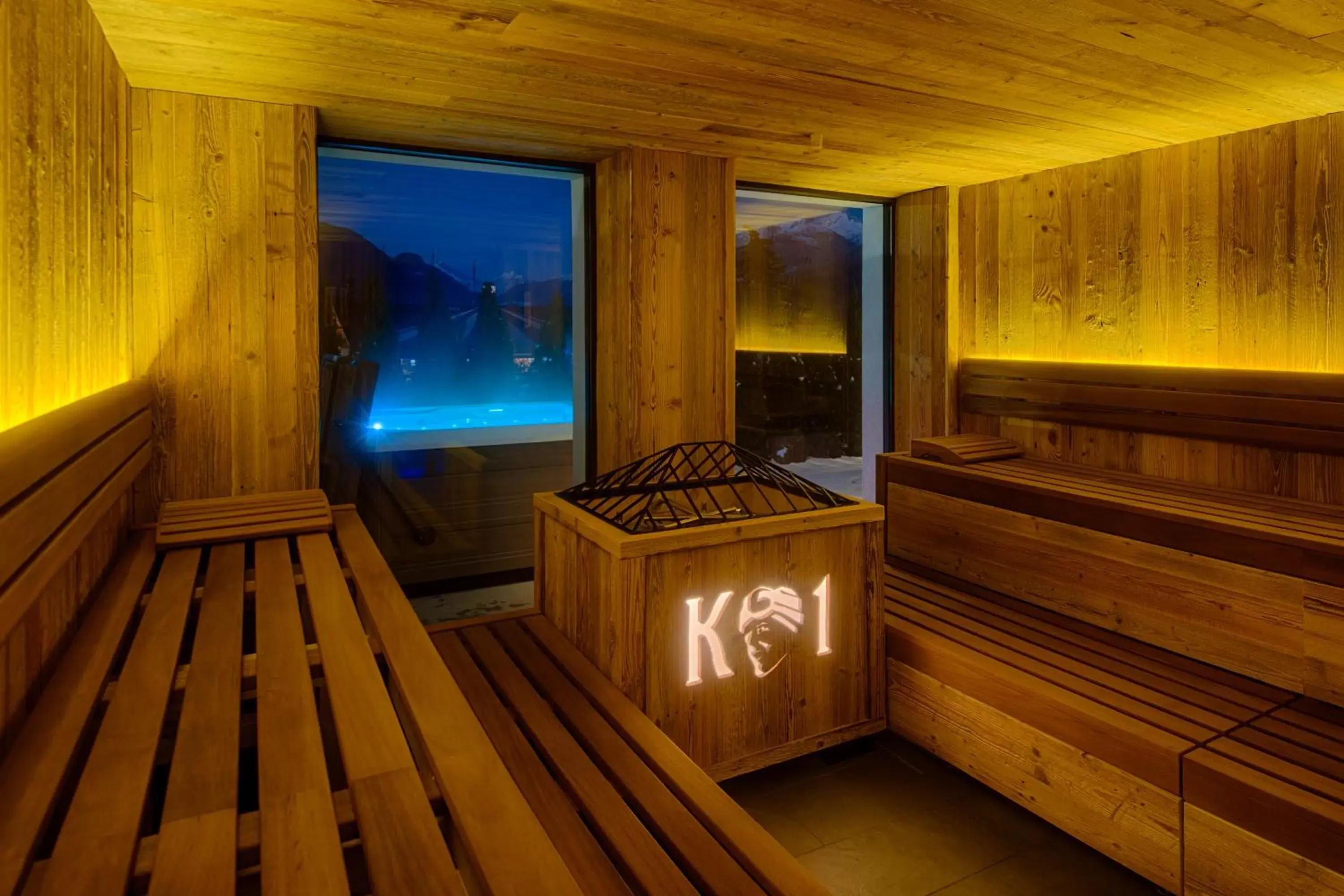Sauna, Spa/Wellness in K1 Mountain Chalet - Luxury Apartements