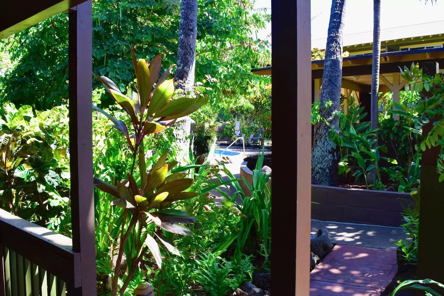 Patio in Napili Village Hotel