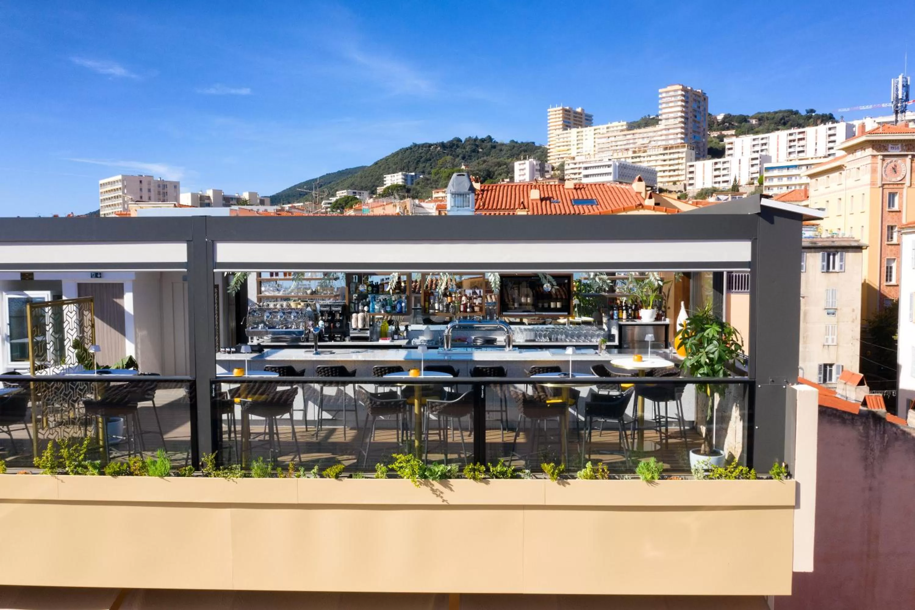 Balcony/Terrace in Hôtel Fesch & Spa