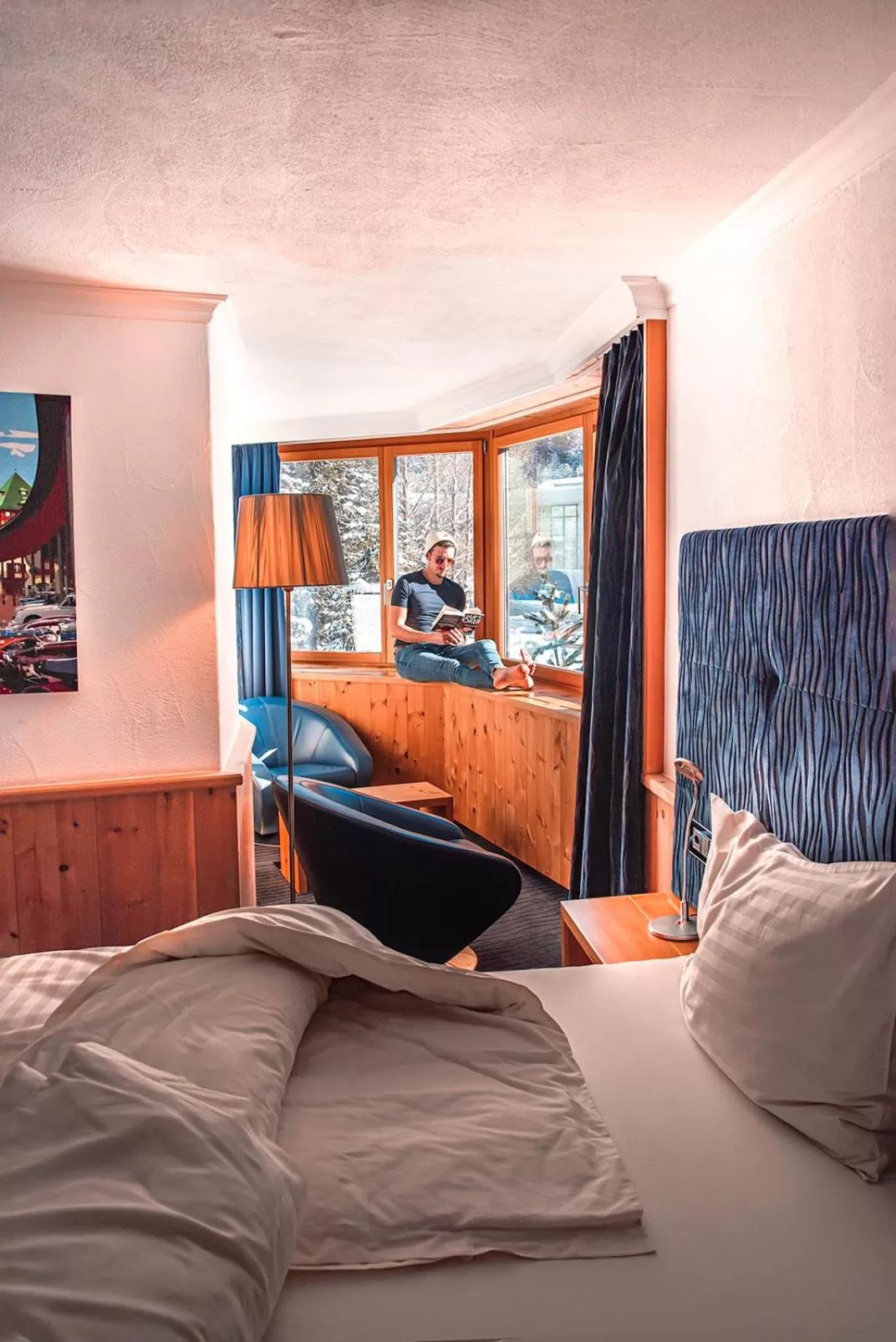 Winter, Bed in Hotel San Gian