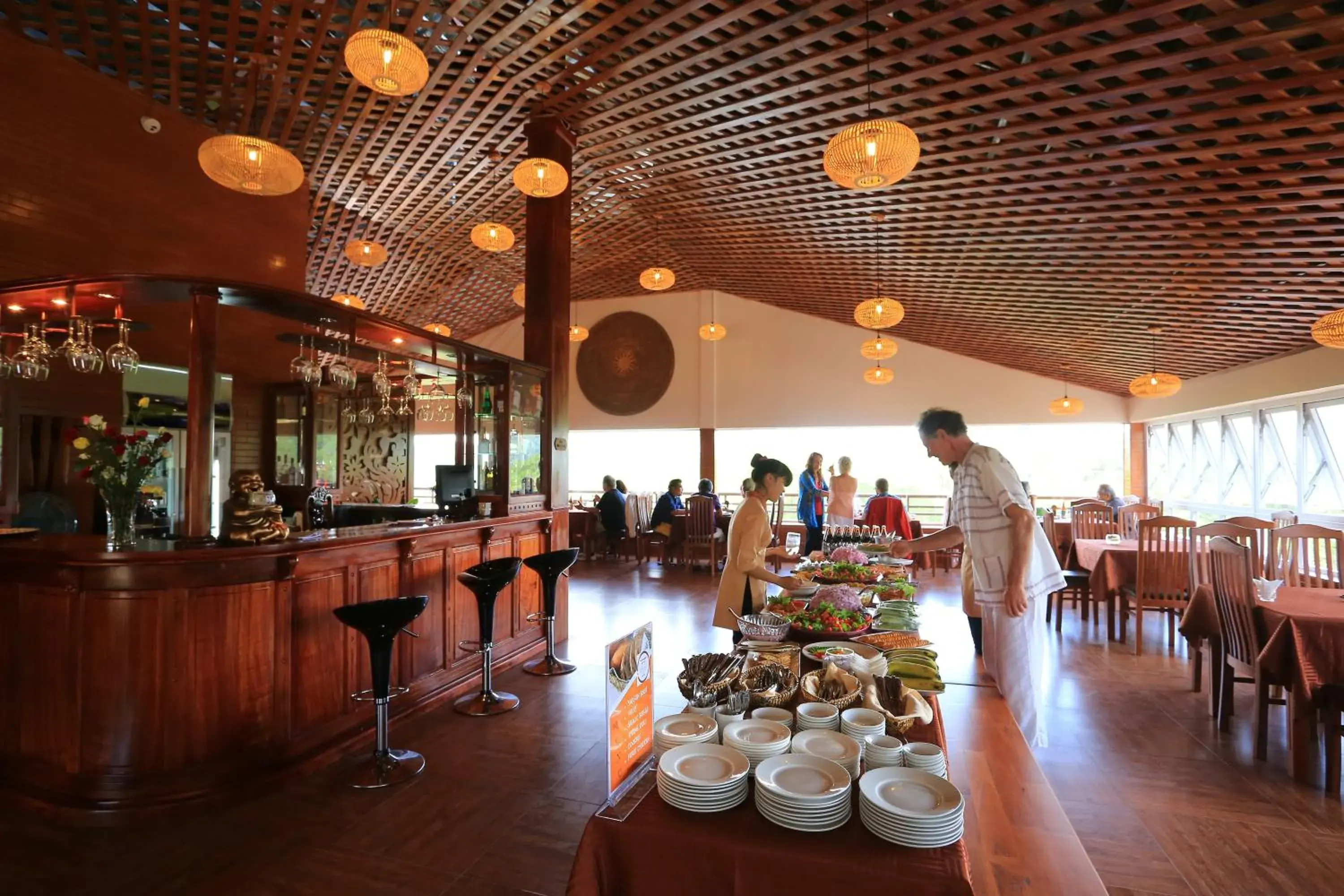 Buffet breakfast, Restaurant/Places to Eat in Zen Valley Dalat Resort