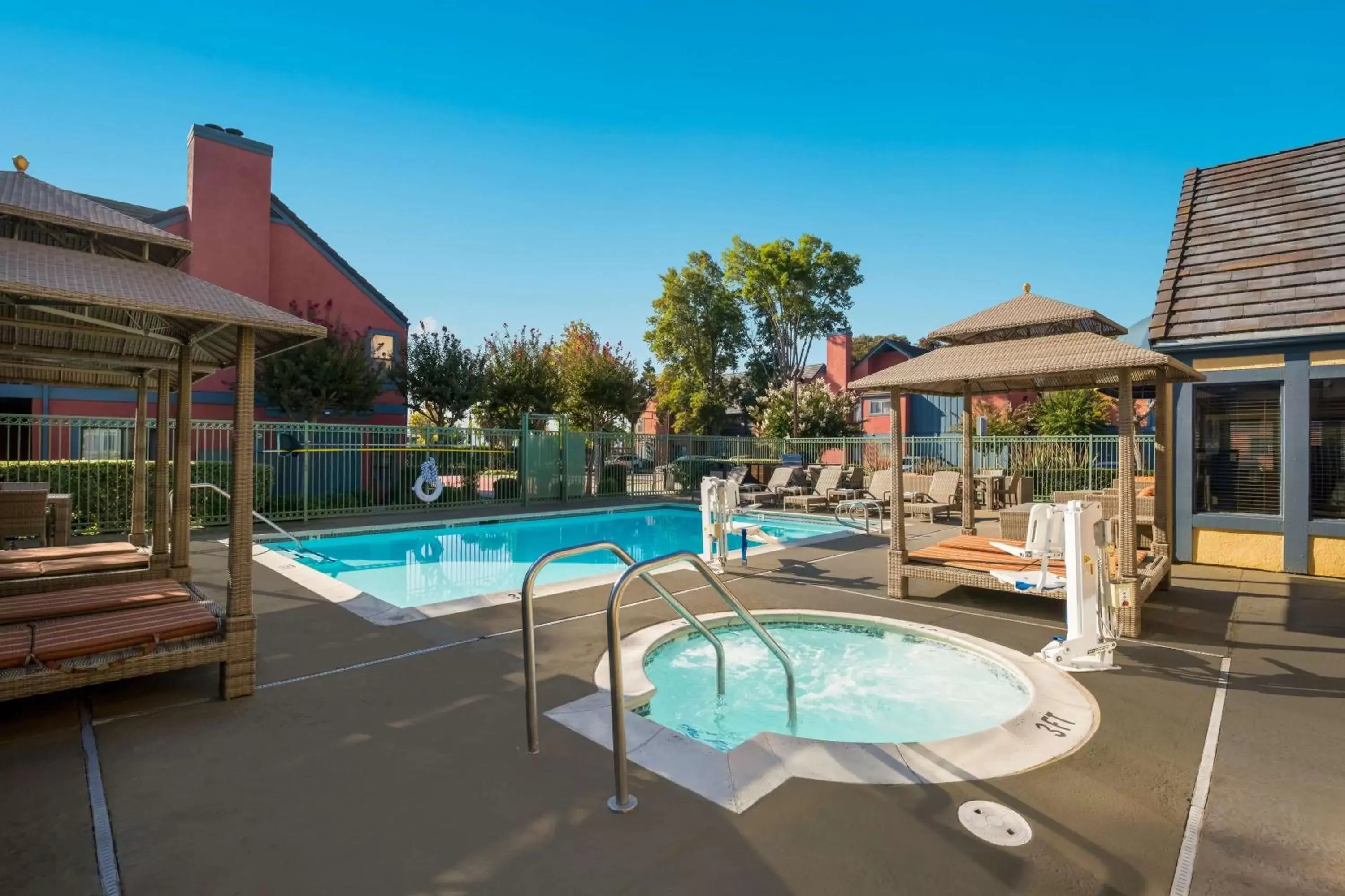 Pool view, Swimming Pool in SenS Suites Livermore; SureStay Collection by Best Western