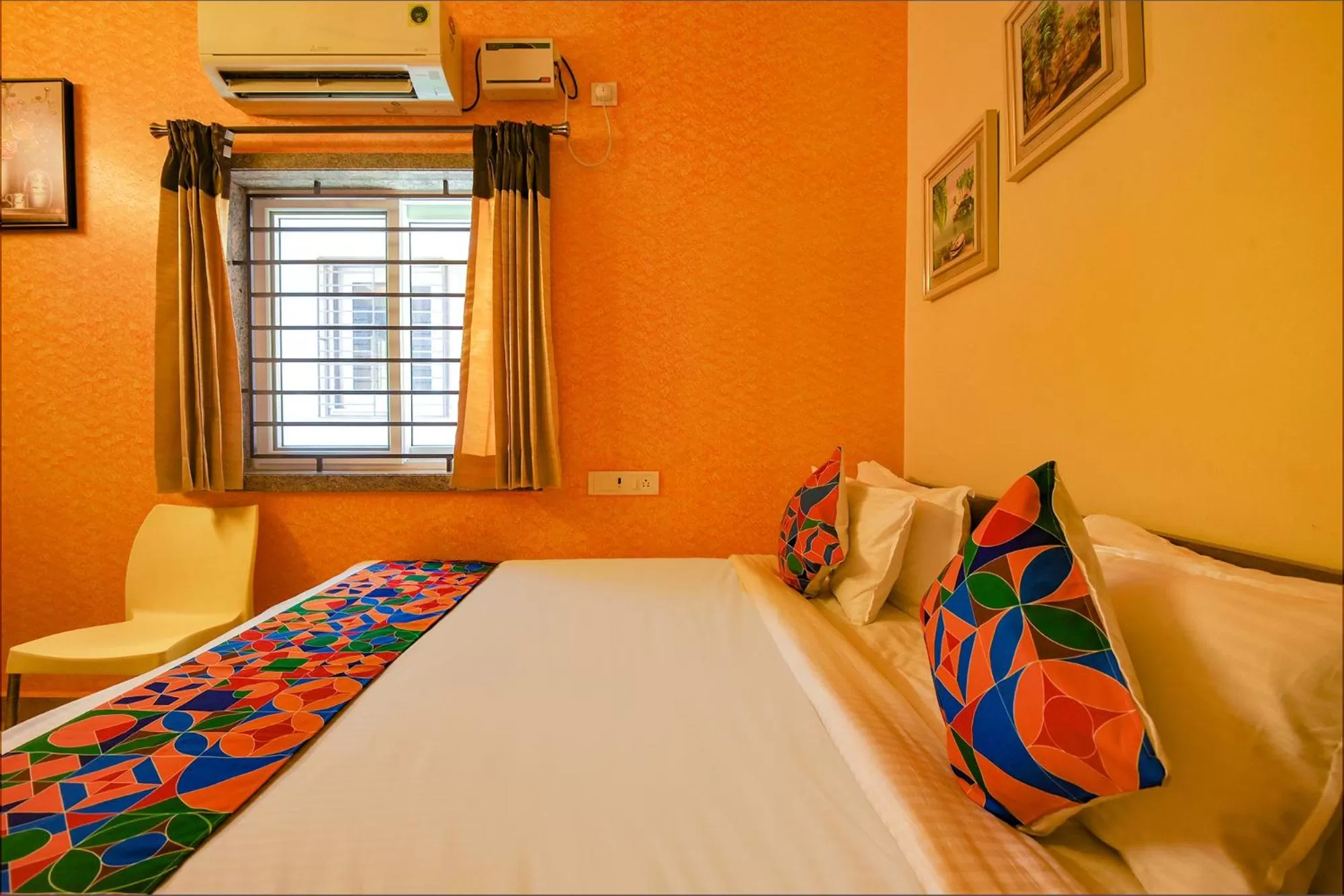Bedroom, Bed in FabHotel Vijaylakshmi Stay Inn - Nr Chennai International Airport