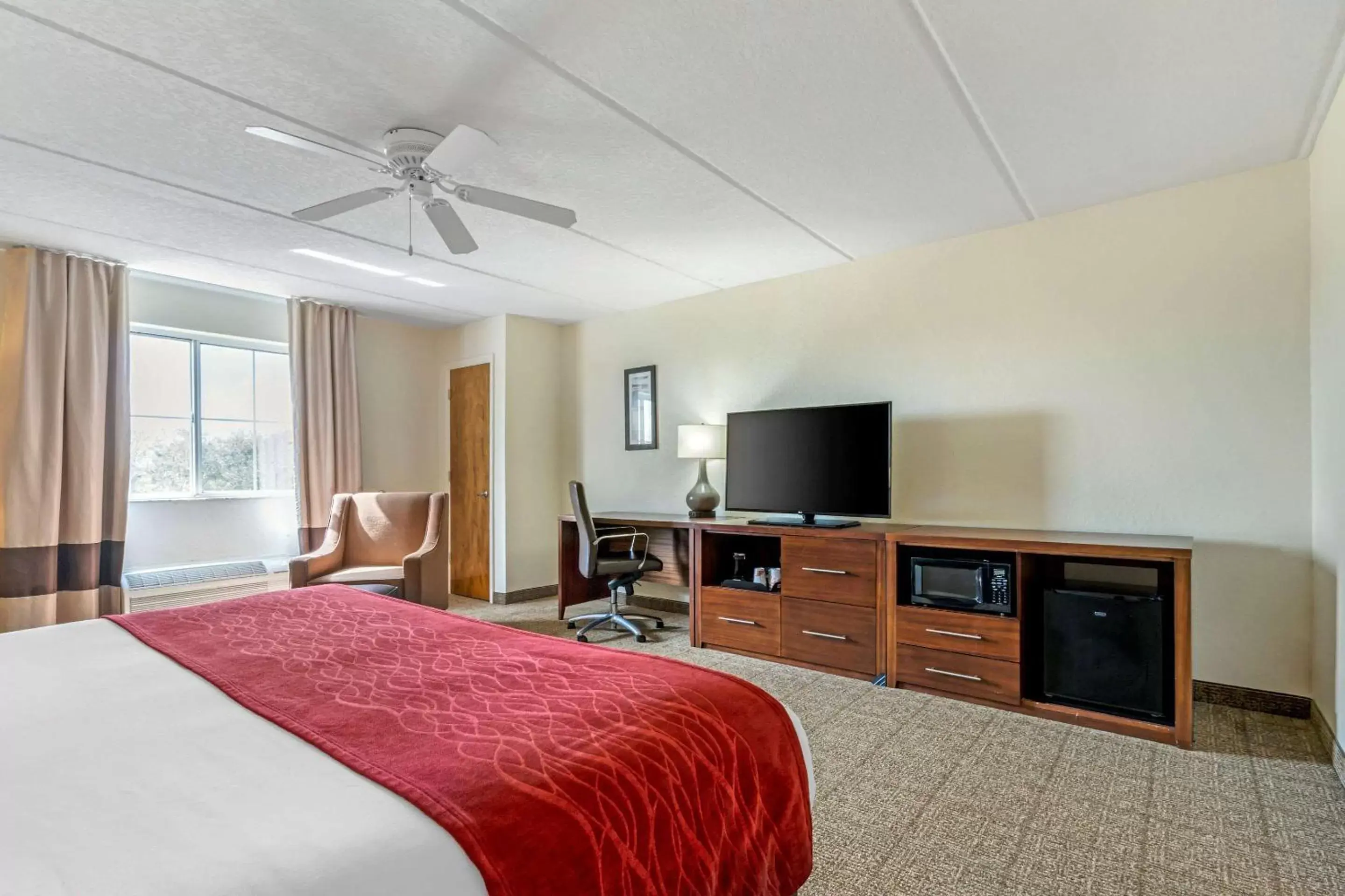 Bedroom, TV/Entertainment Center in Comfort Inn Kissimmee-Lake Buena Vista South