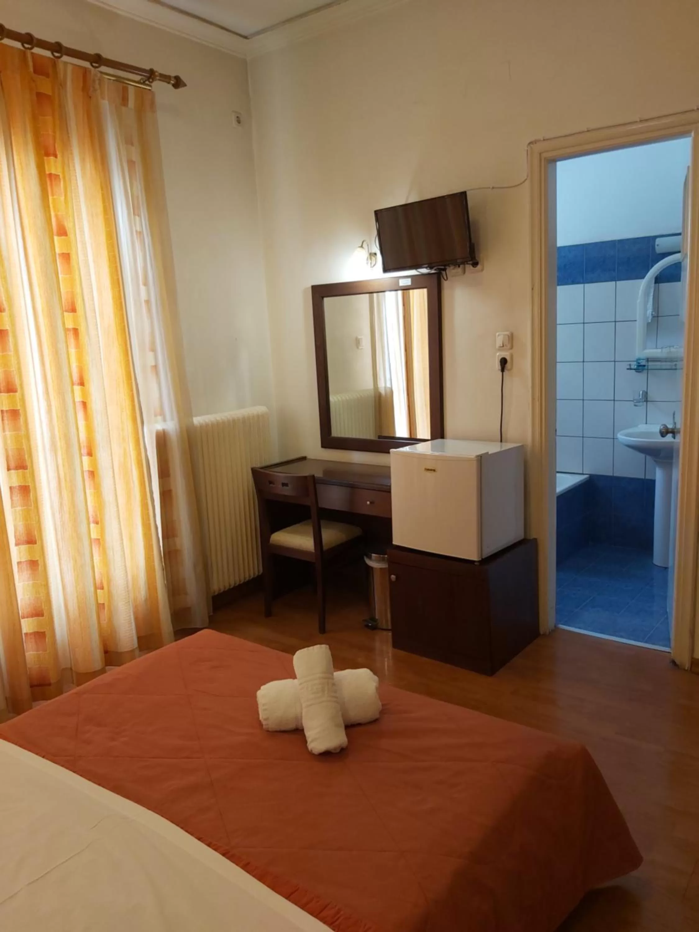 Bed in Ξενοδοχείο Acropol