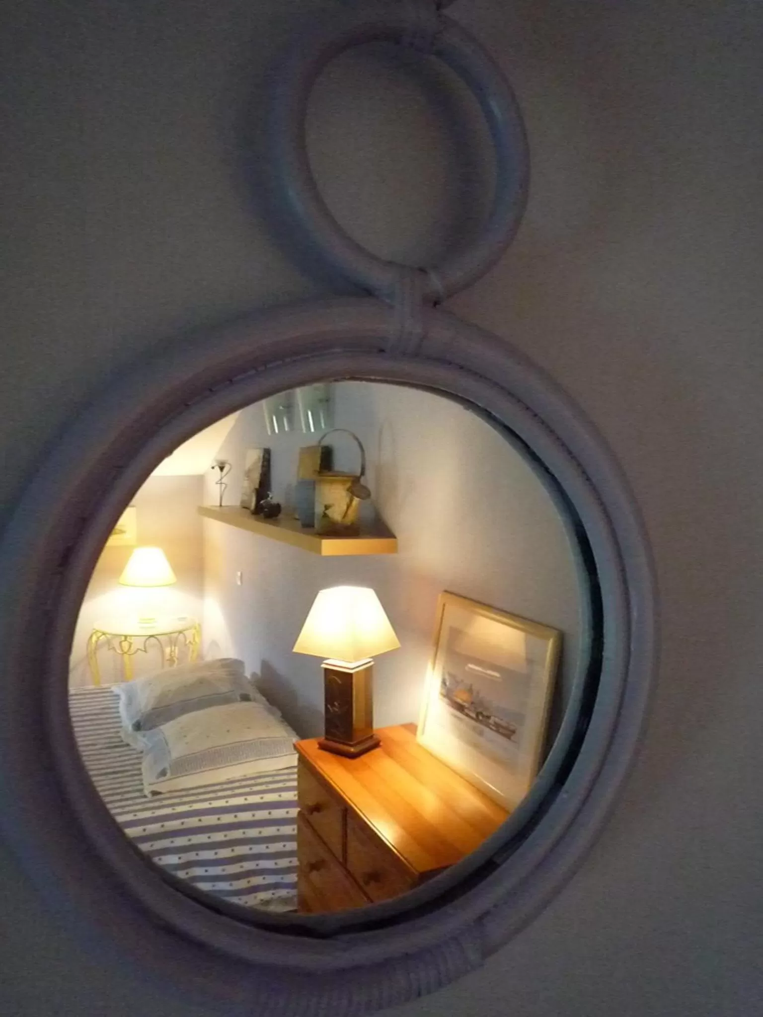 Decorative detail, Bed in Au Bon Accueil