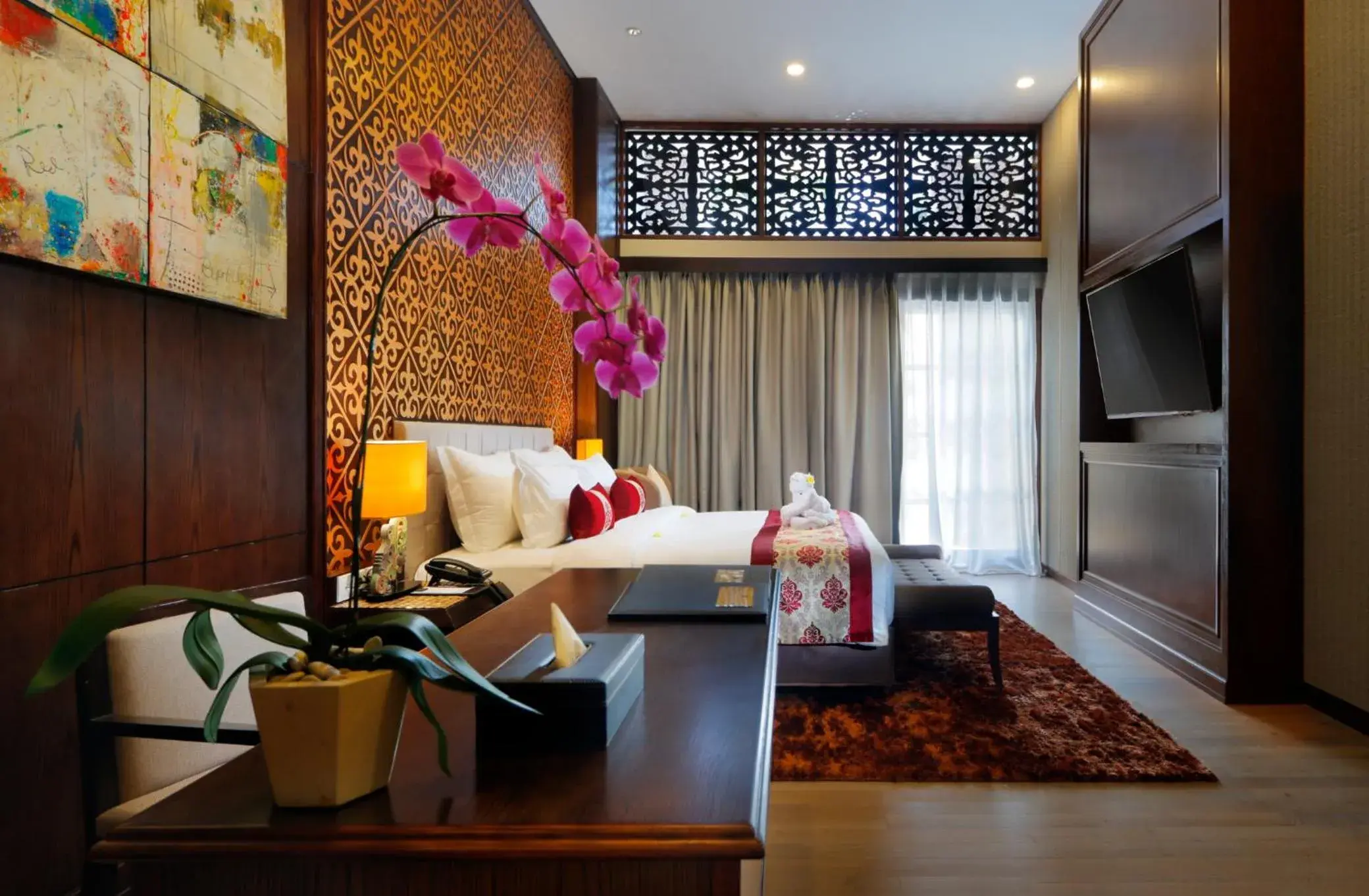 Bedroom, Lobby/Reception in Royal Tulip Springhill Resort Jimbaran