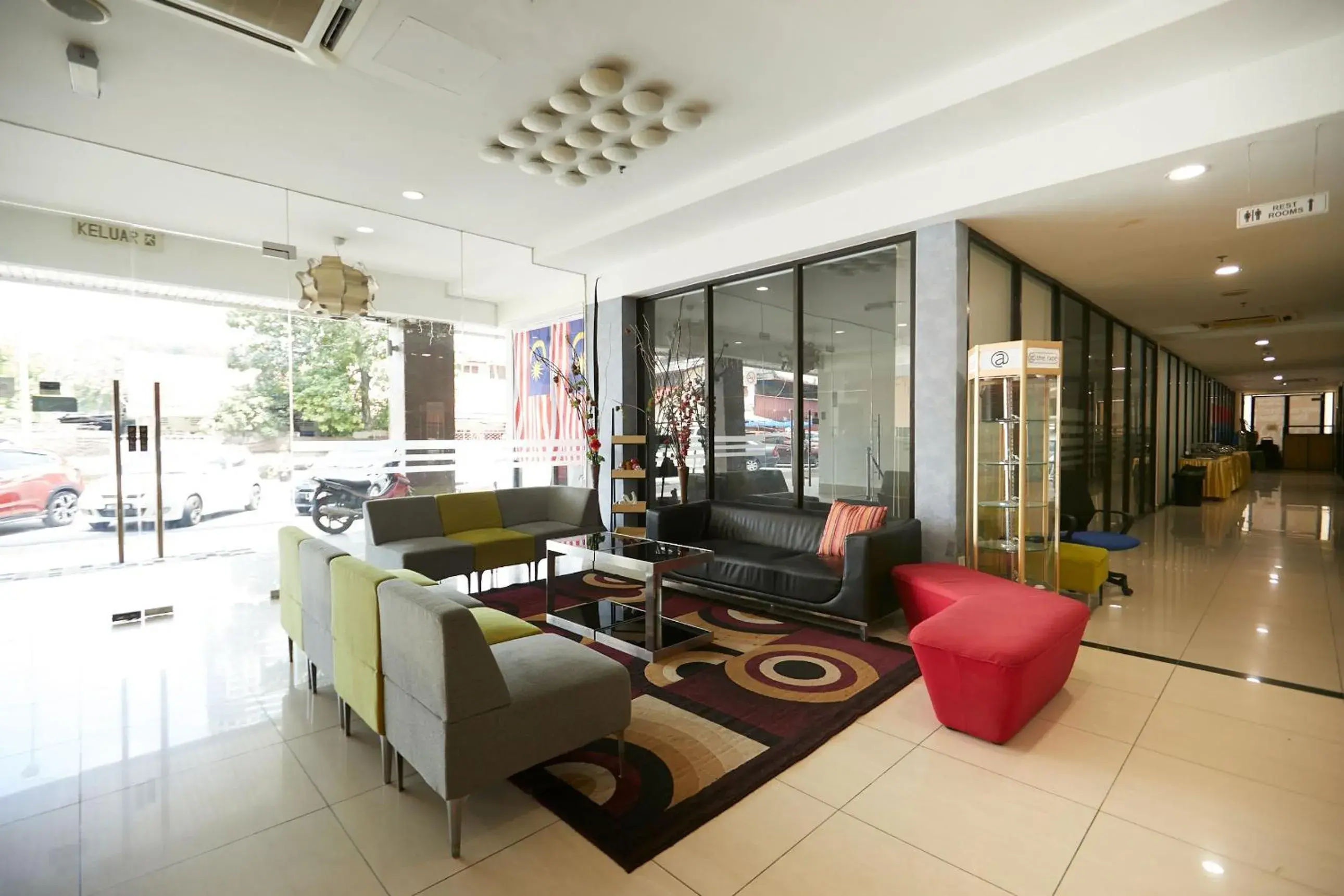 Seating area, Lobby/Reception in Club Dolphin Hotel