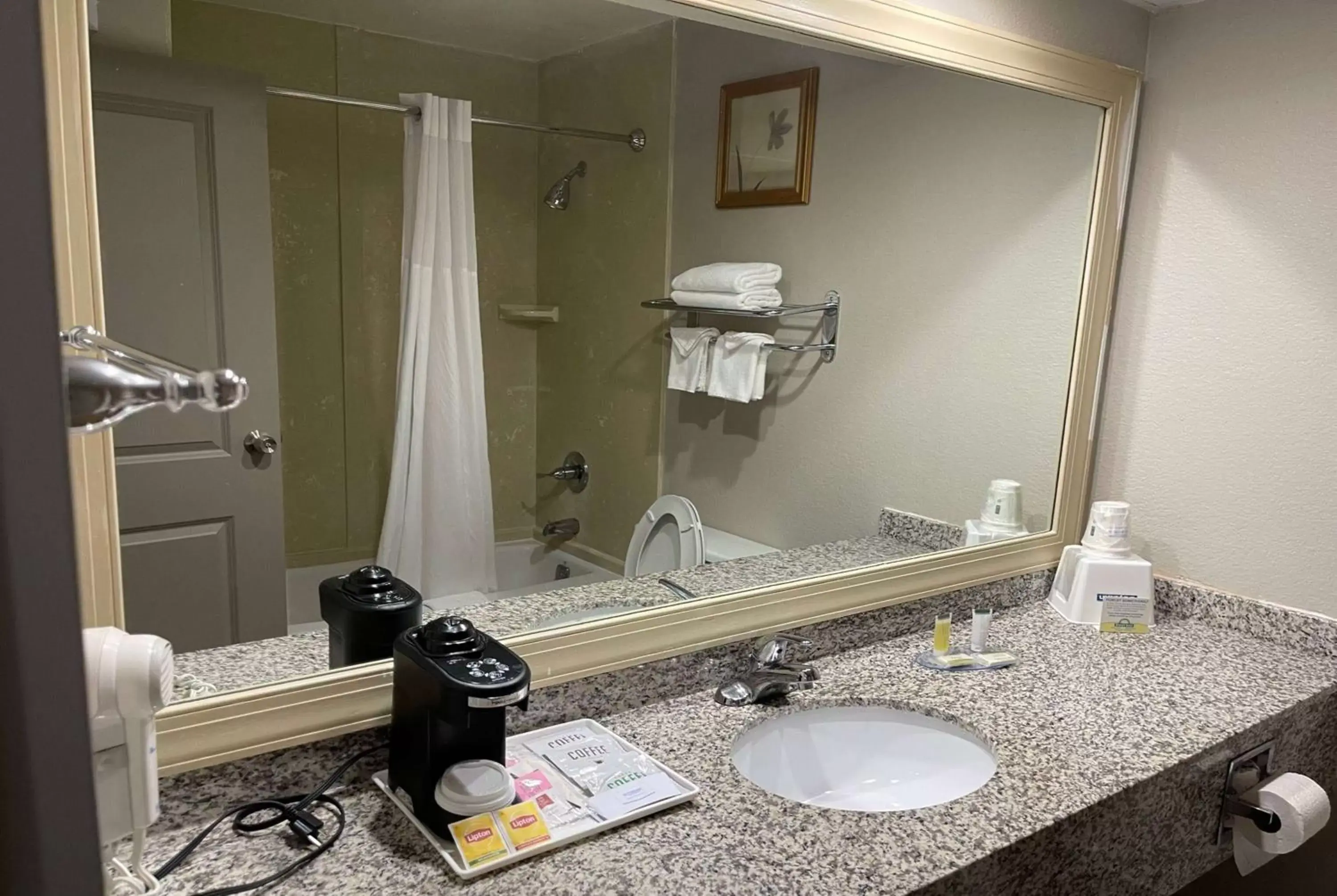 TV and multimedia, Bathroom in Days Inn by Wyndham Fayetteville-South/I-95 Exit 49