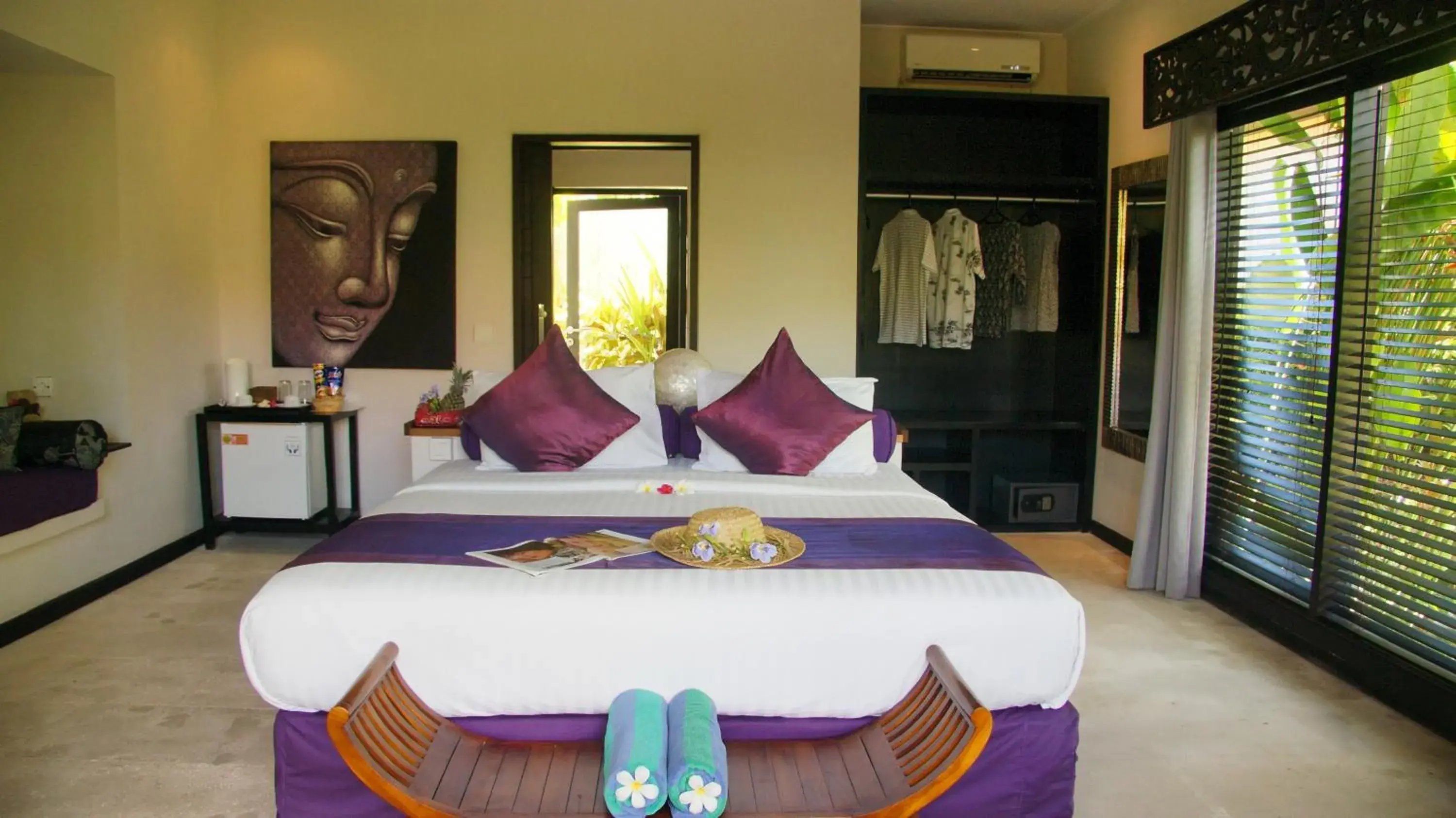 Bed in Katala Suites and Villas