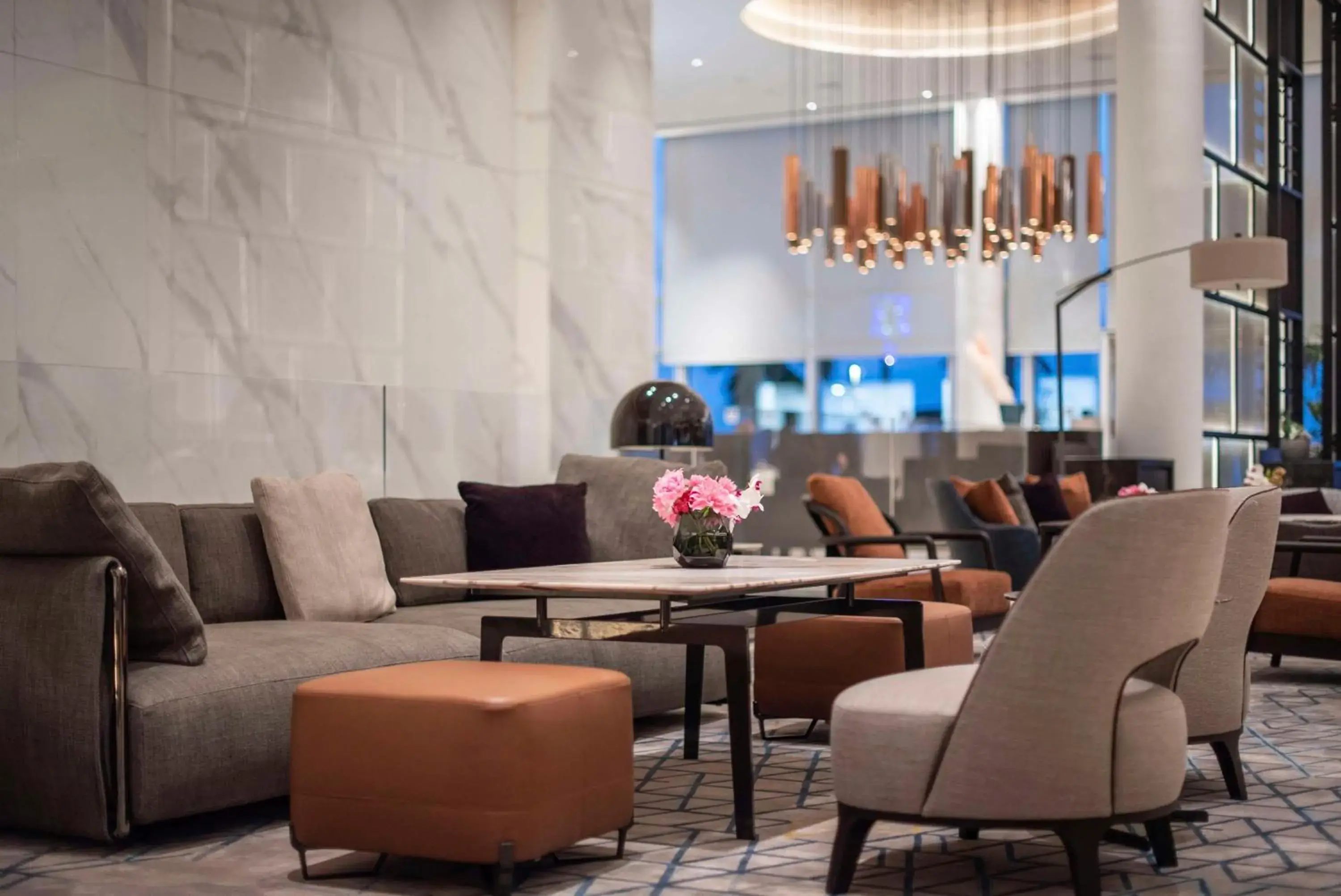 Lobby or reception, Lounge/Bar in The David Kempinski Tel Aviv