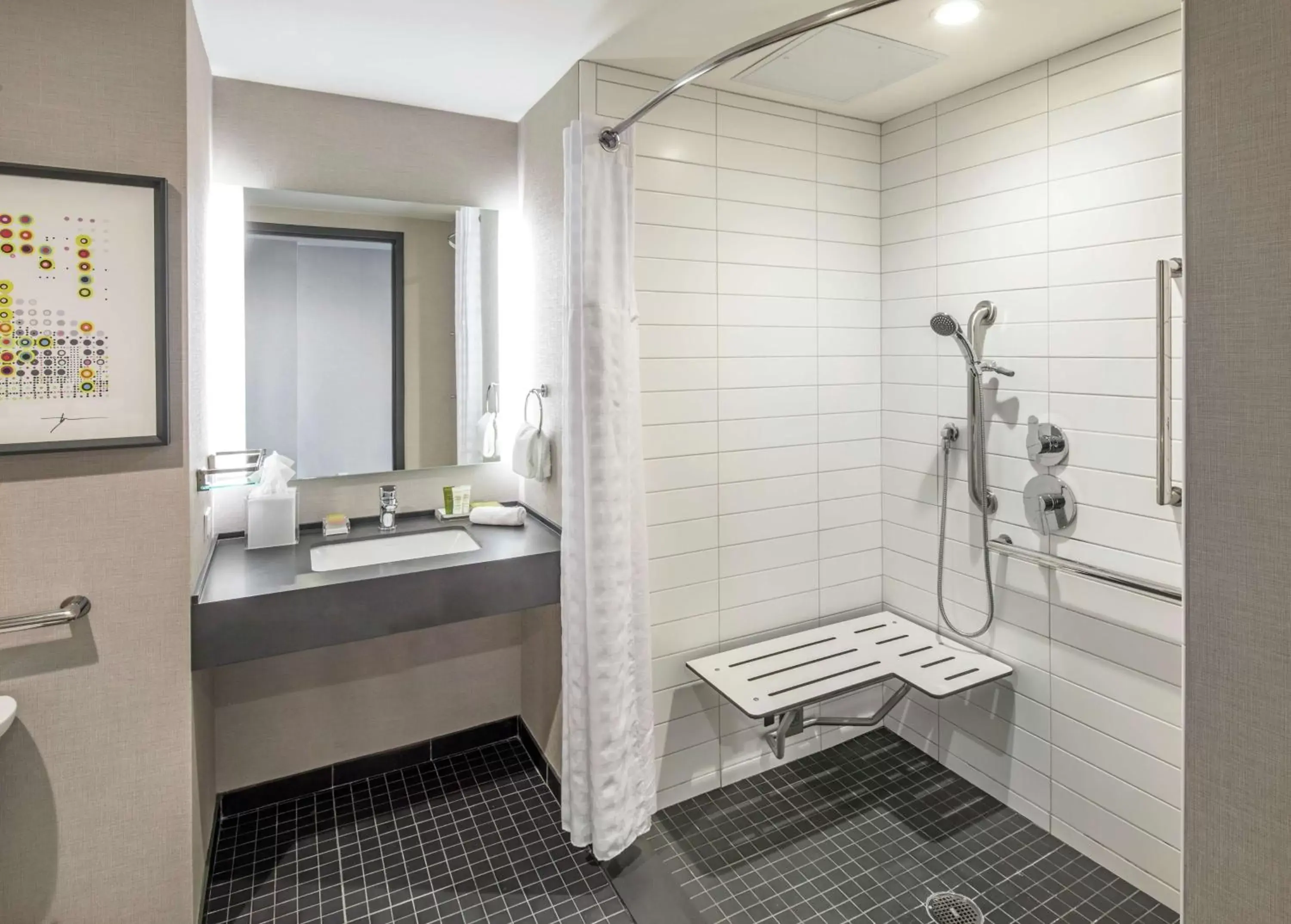 Bathroom in Hilton Des Moines Downtown Bathroom in Hilton Des Moines Downtown