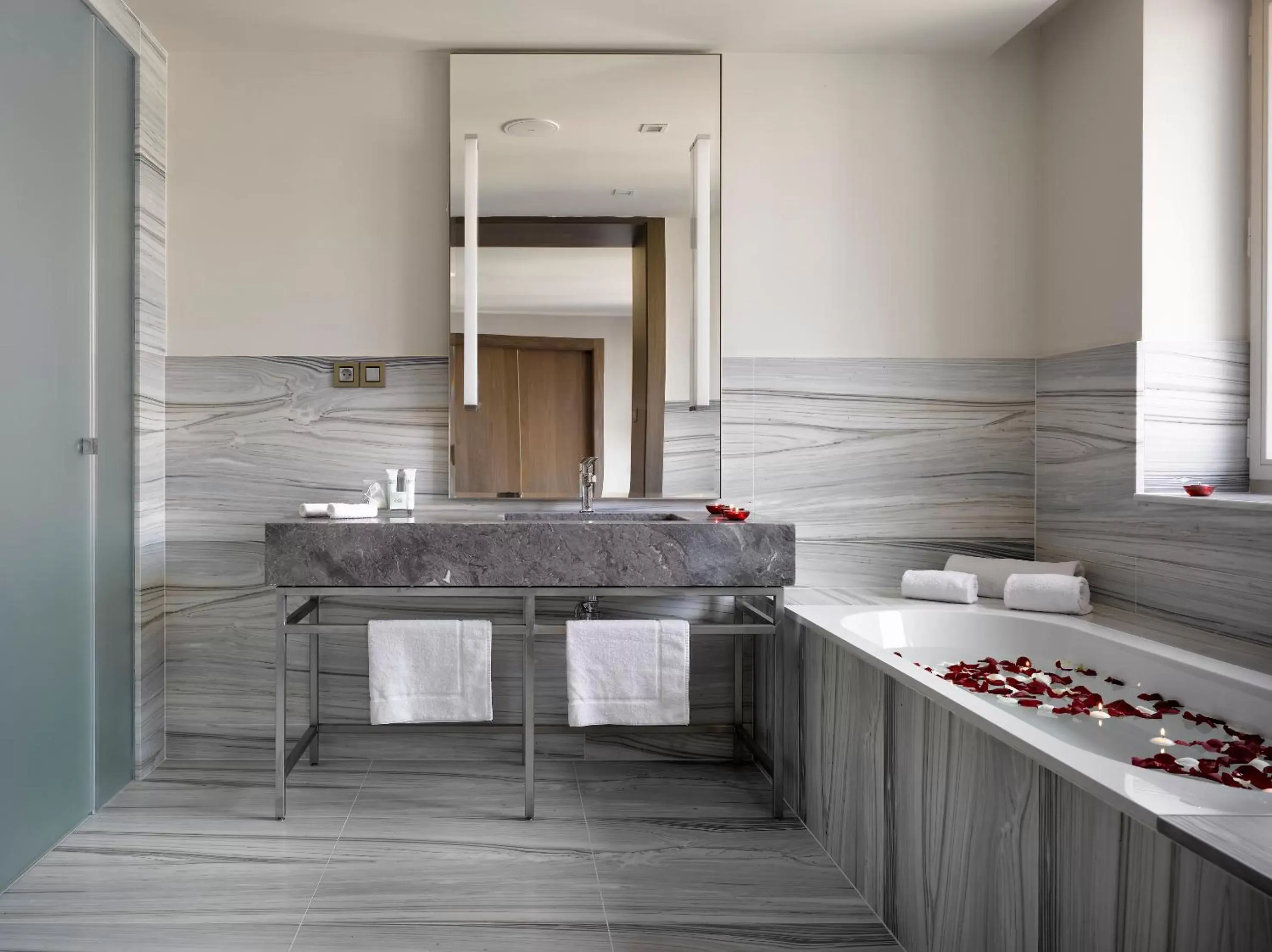 Bathroom in The Emblem Prague Hotel - Preferred Hotels & Resorts