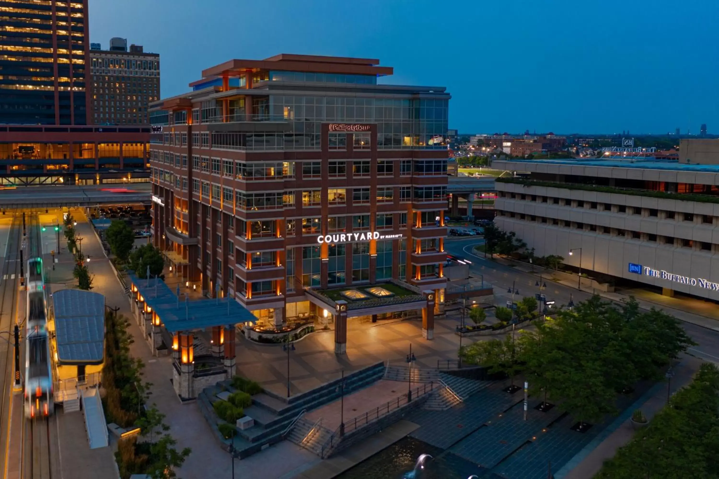 Property building, Bird's-eye View in Courtyard by Marriott Buffalo Downtown/Canalside