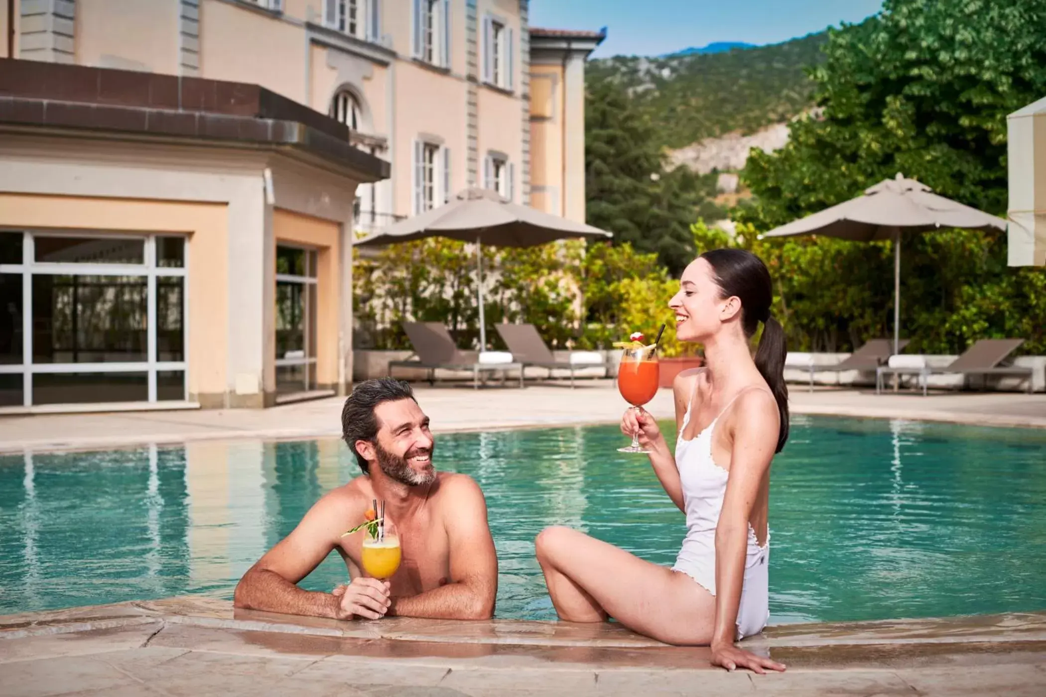 Pool view in Bagni Di Pisa Palace & Thermal Spa - The Leading Hotels of the World Pool view in Bagni Di Pisa Palace & Thermal Spa - The Leading Hotels of the World