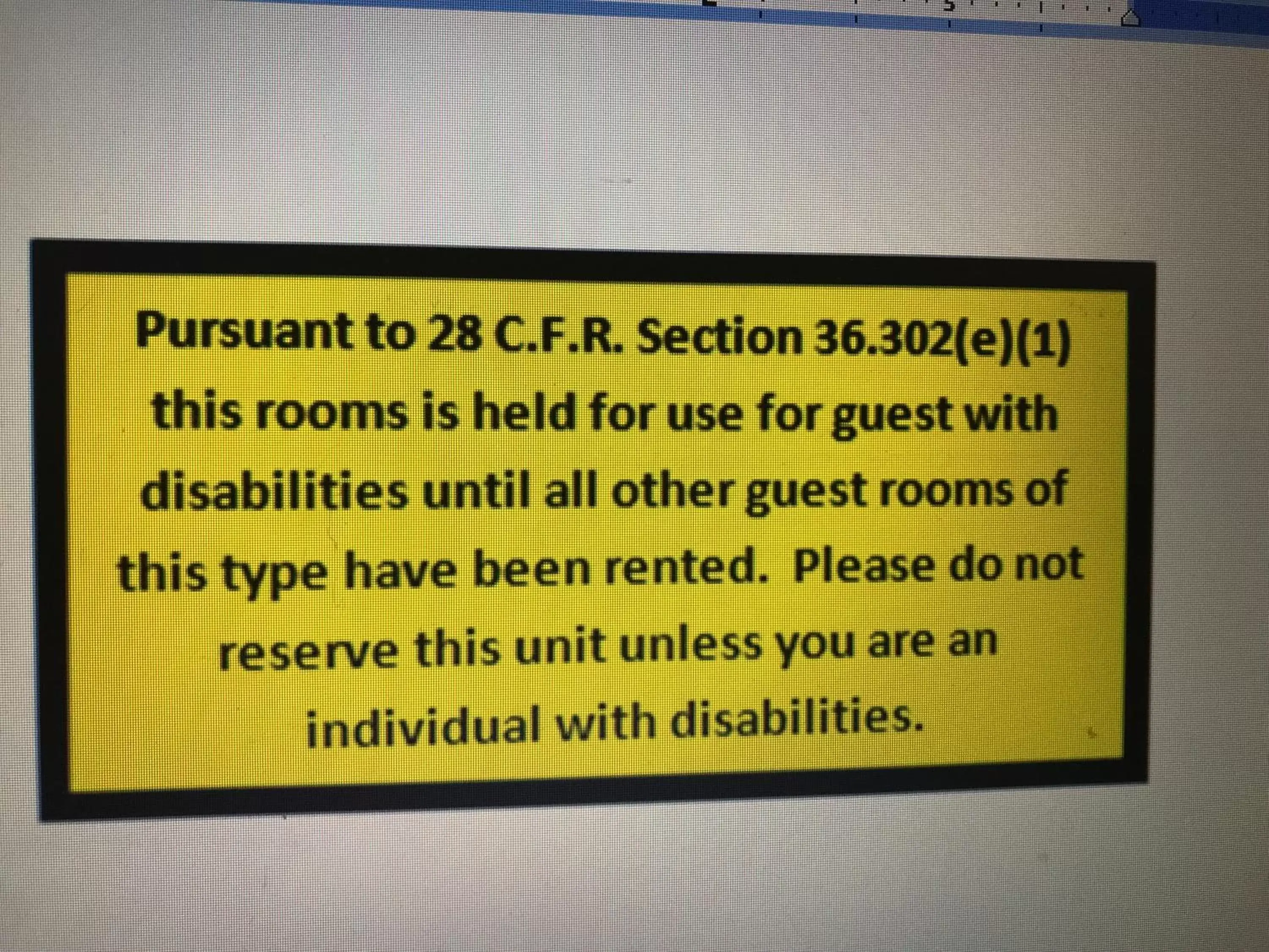 Facility for disabled guests in Nordic Lodge