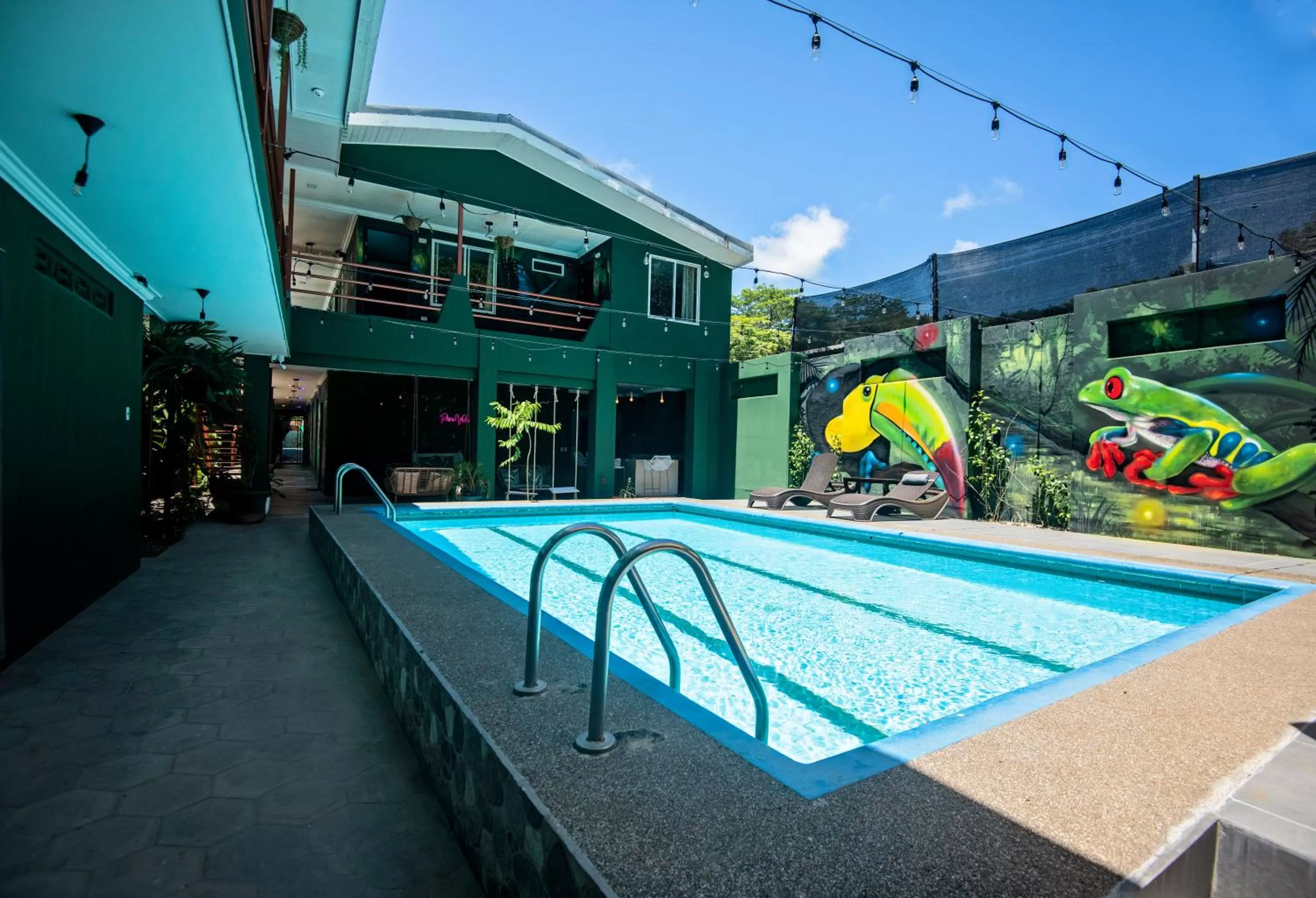 Communal lounge/ TV room, Swimming Pool in Encanto Del Mar Hotel