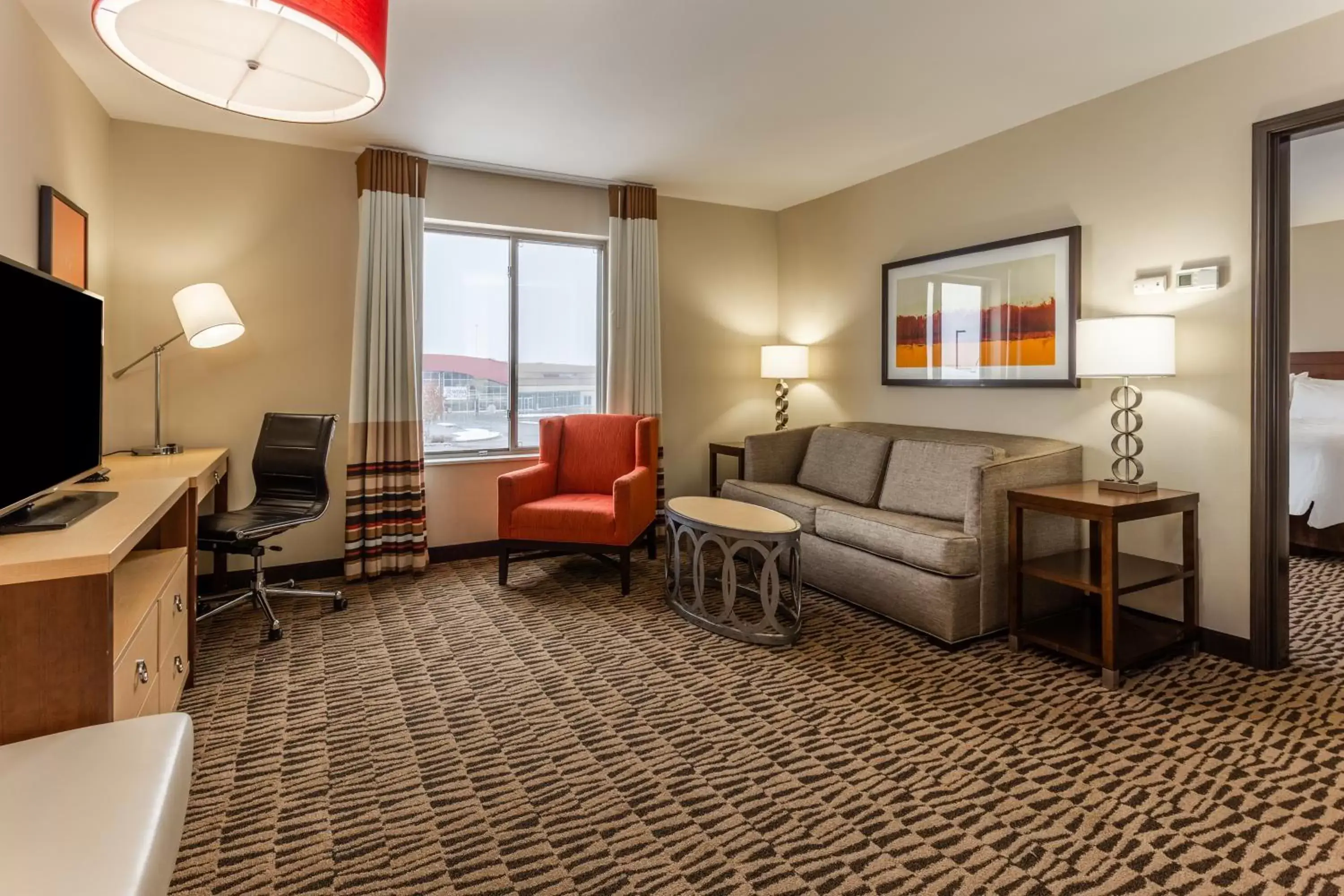 Seating Area in Candlewood Suites Fargo South-Medical Center, an IHG Hotel