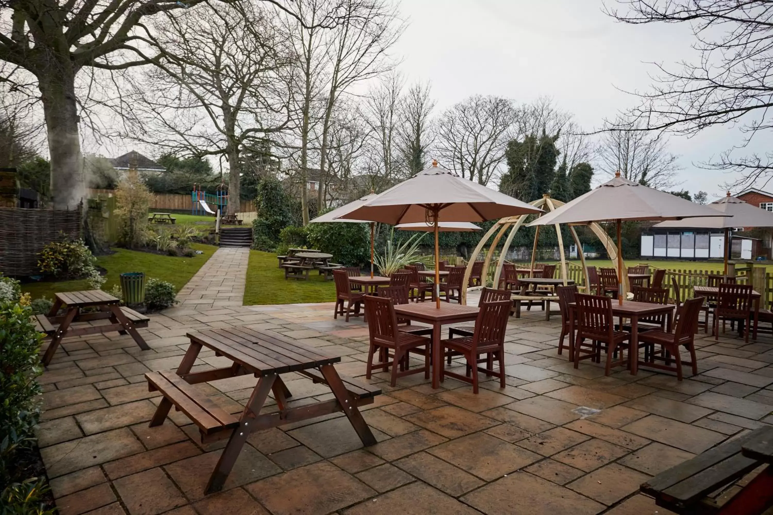 Patio in Childwall Abbey, Liverpool by Marston's Inns