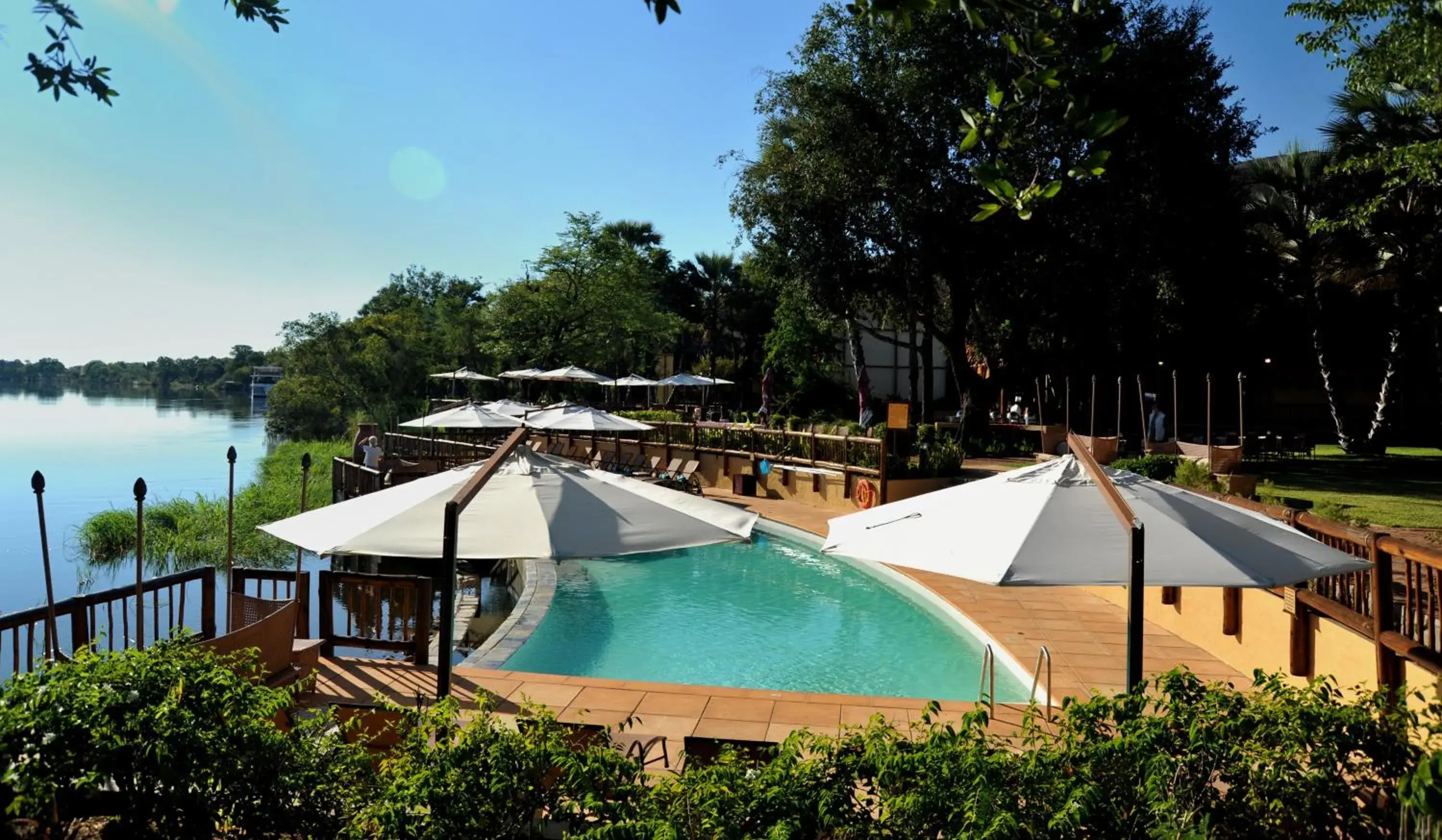 Swimming pool, Pool View in Aha The David Livingstone Safari Lodge & Spa