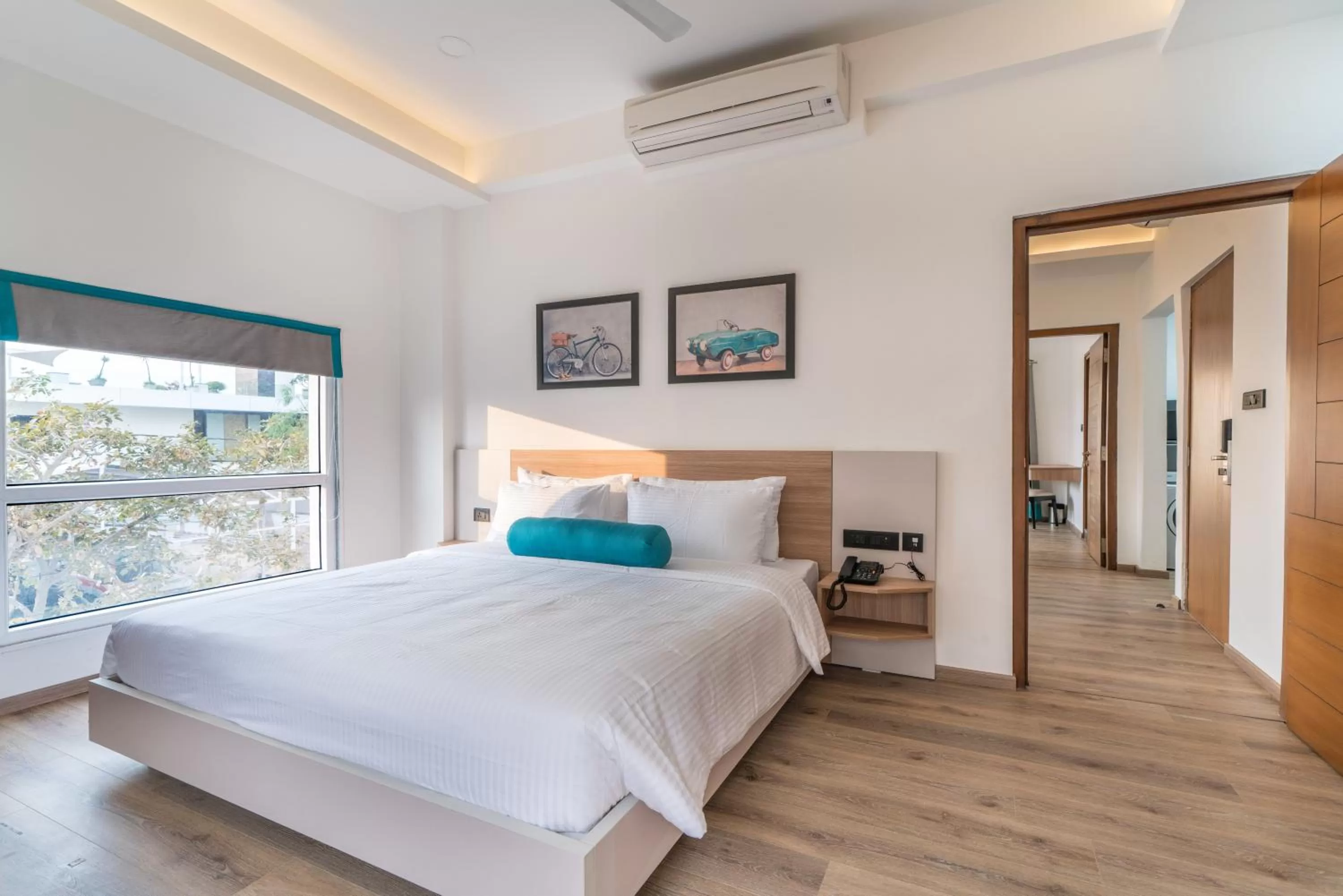 Bedroom, Bed in SKYLA Studios & Suites - Jubilee Hills