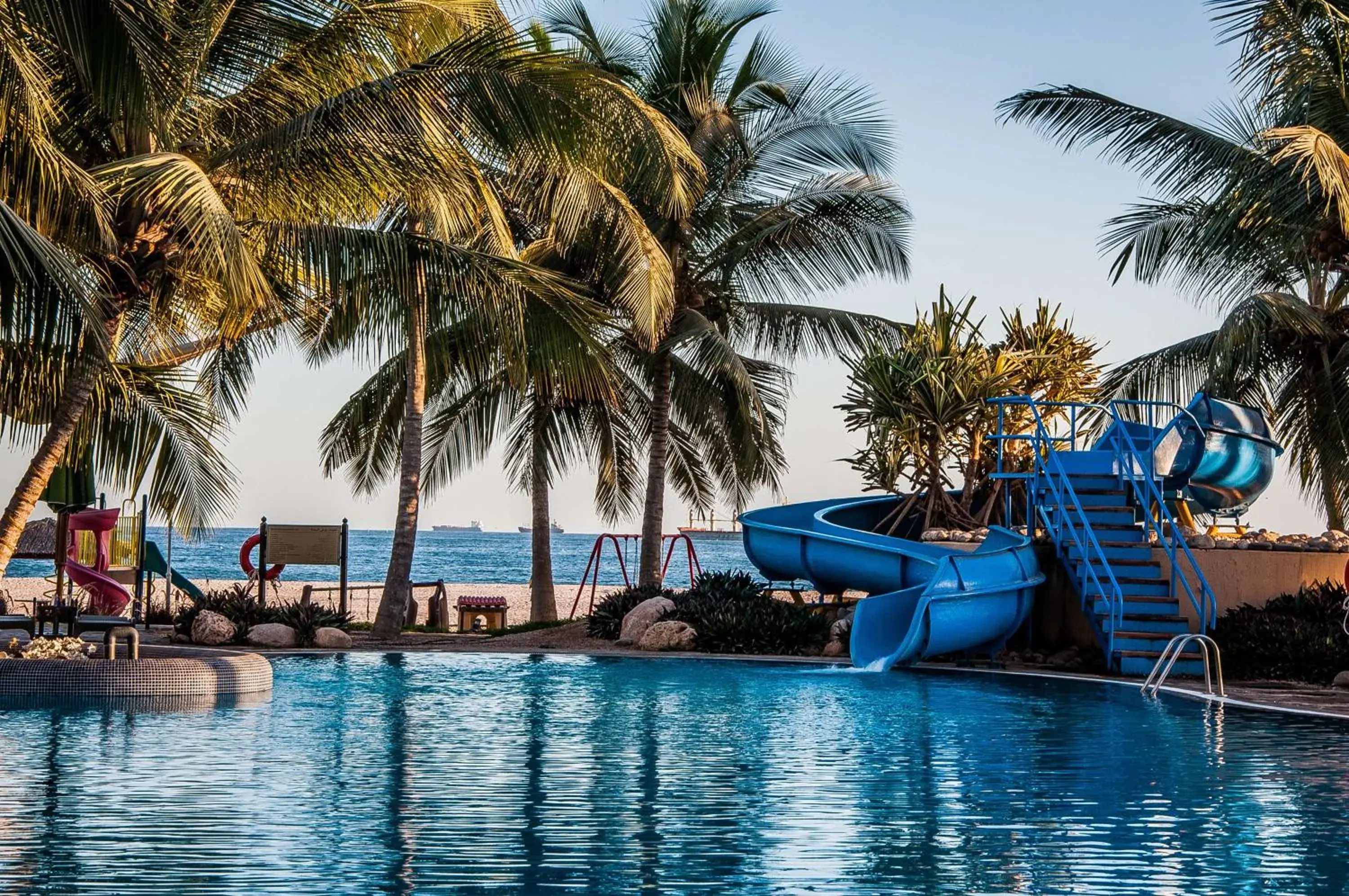 Pool view, Water Park in Hilton Salalah Resort