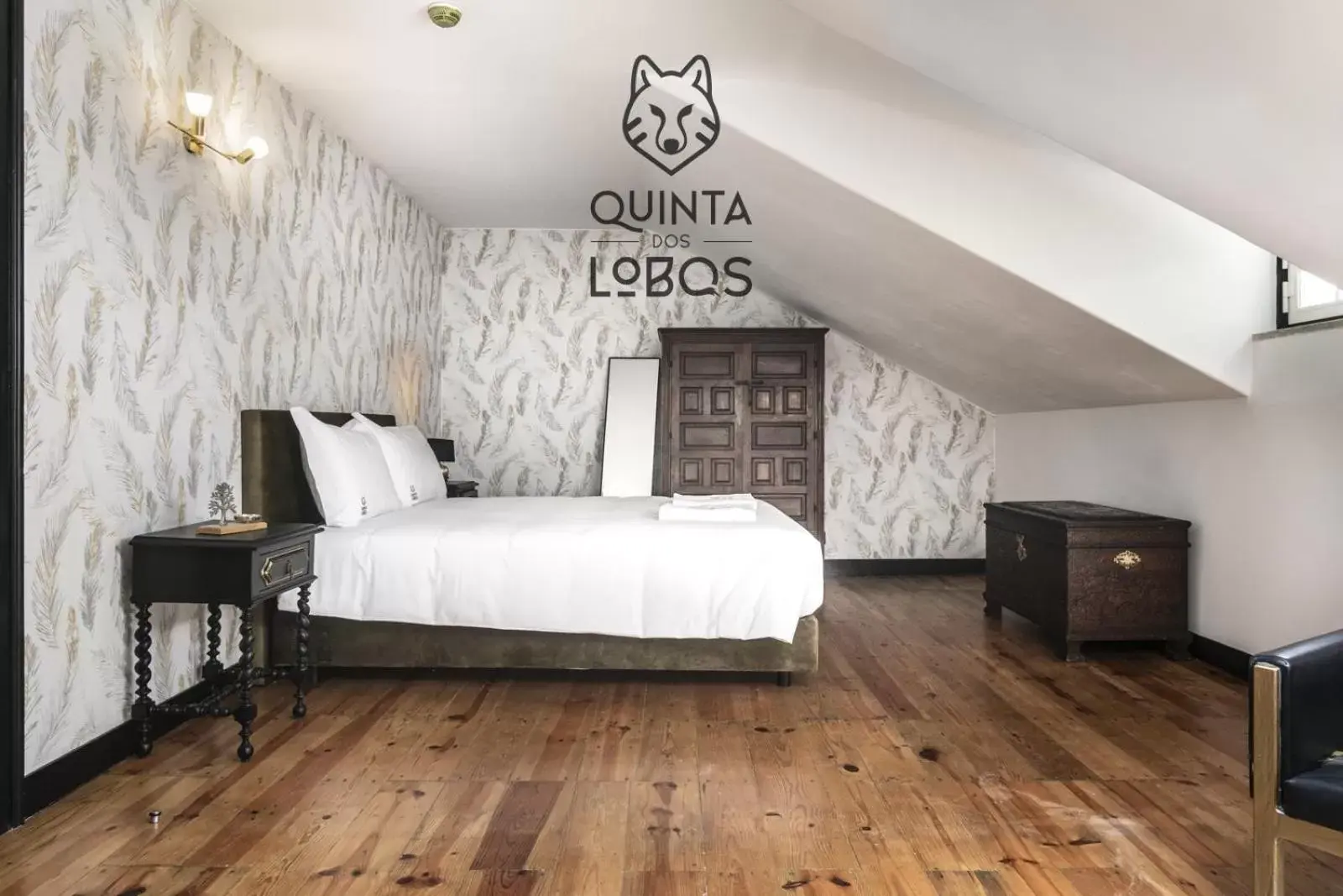 Bedroom, Bed in Quinta dos Lobos Boutique Hotel - Art & Nature Experience