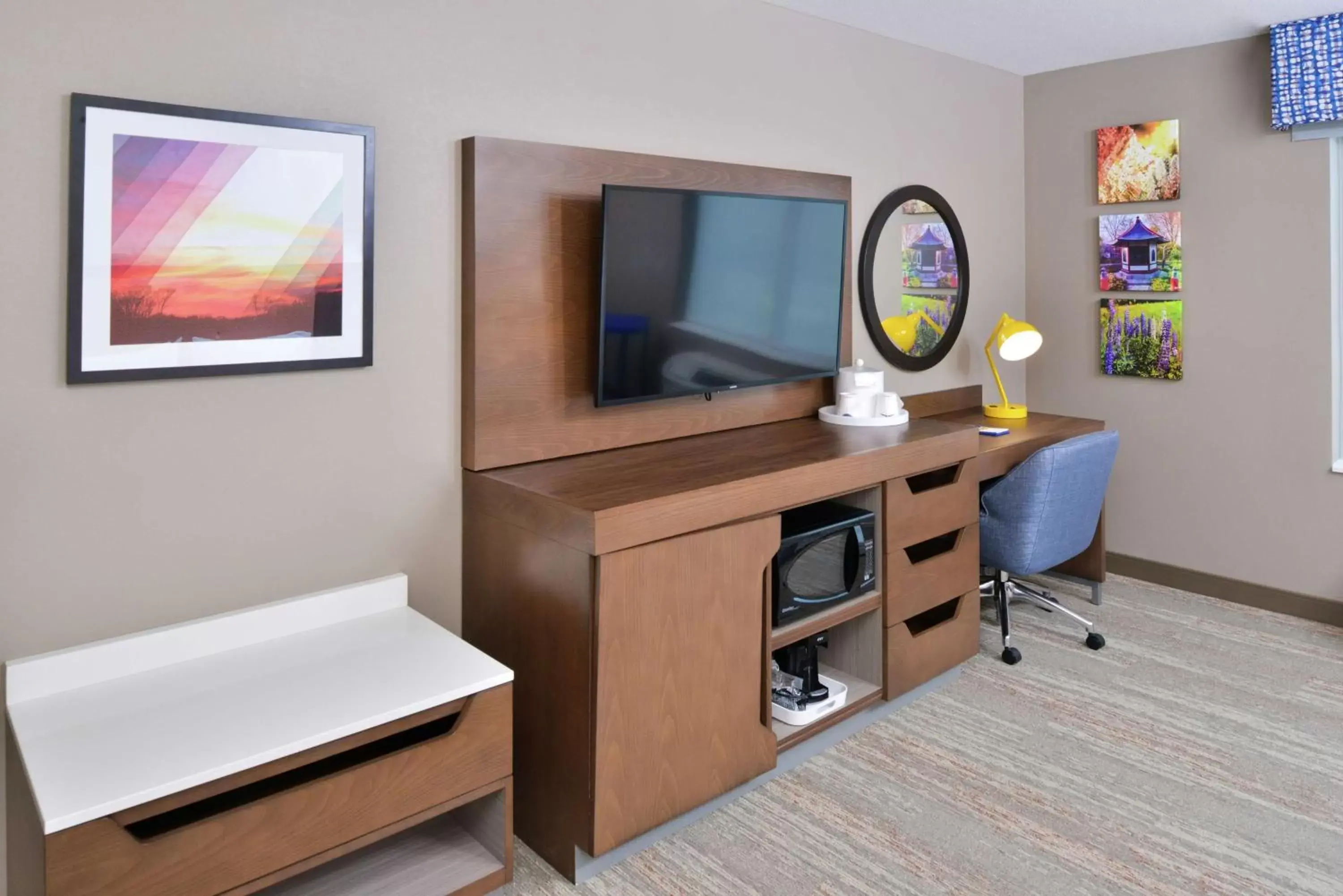 Bedroom, TV/Entertainment Center in Hampton Inn Lakeville Minneapolis, Mn