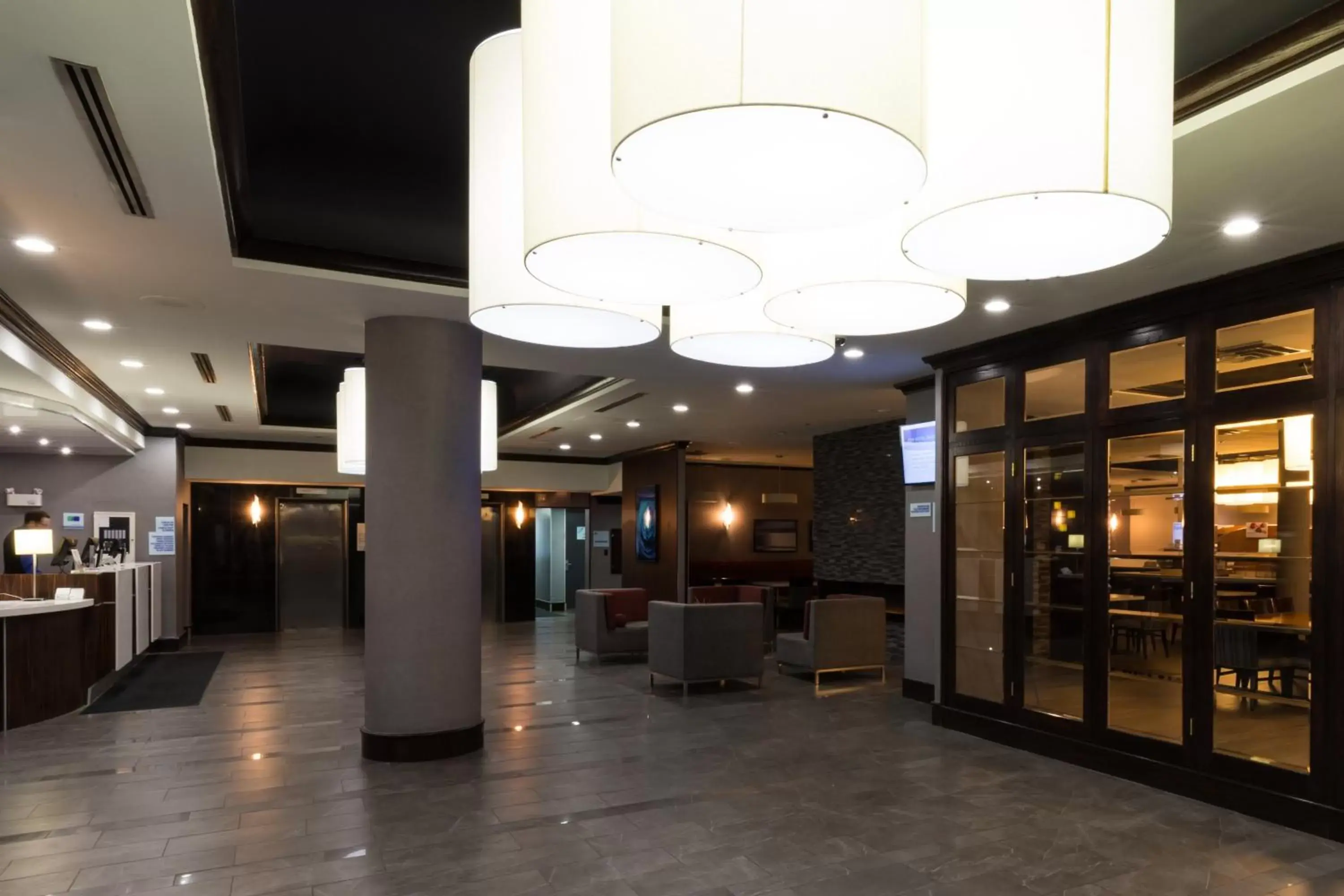 Lobby or reception, Lobby/Reception in Holiday Inn Express Edmonton Downtown, an IHG Hotel