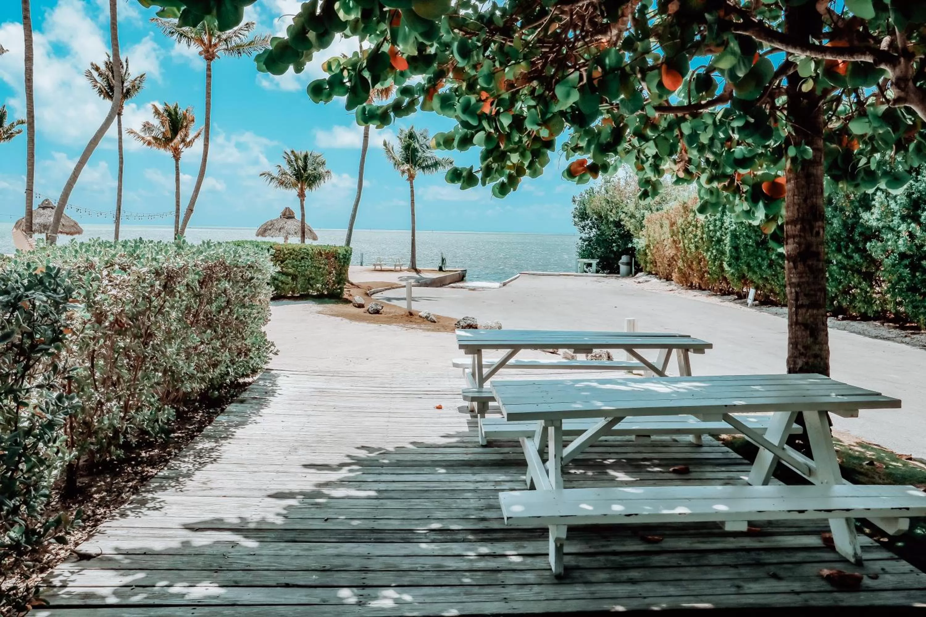 Patio in Drop Anchor Resort & Marina