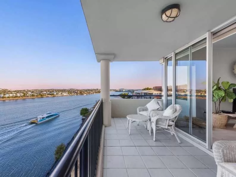 River view in Goldsborough Place Apartments