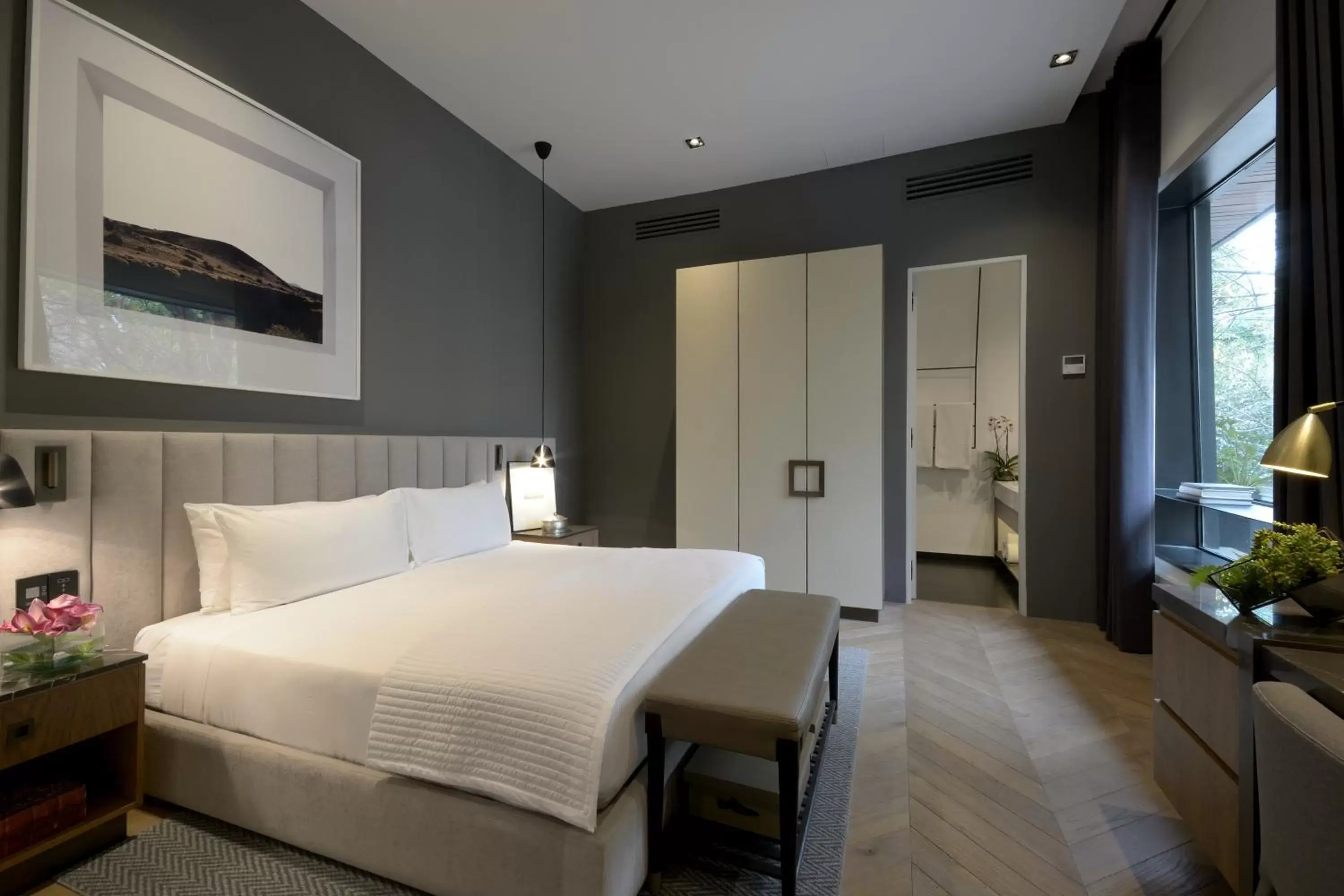 Bedroom, Bed in Brick Hotel Mexico City - Small Luxury Hotels of the World