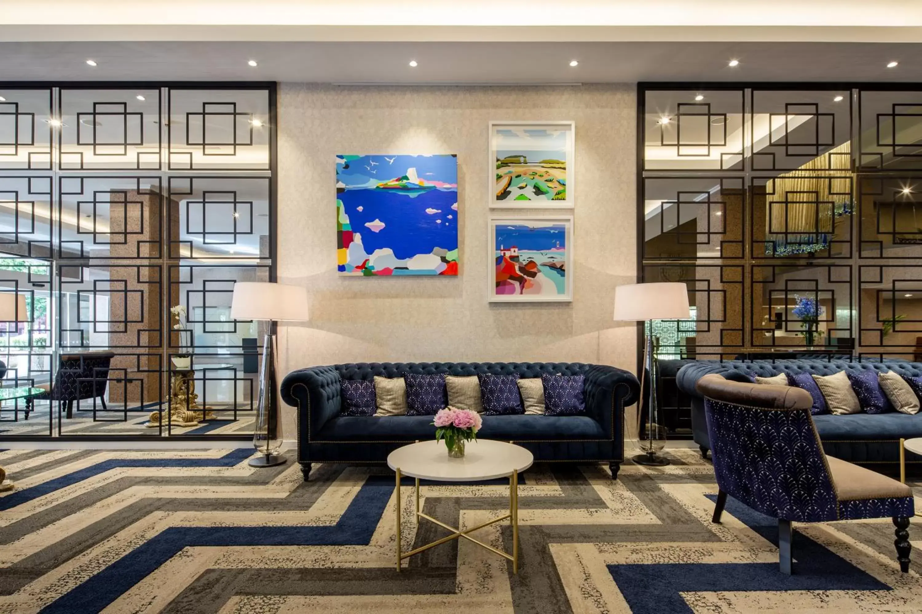 Living room, Lobby/Reception in Eurostars Gran Hotel Lugo