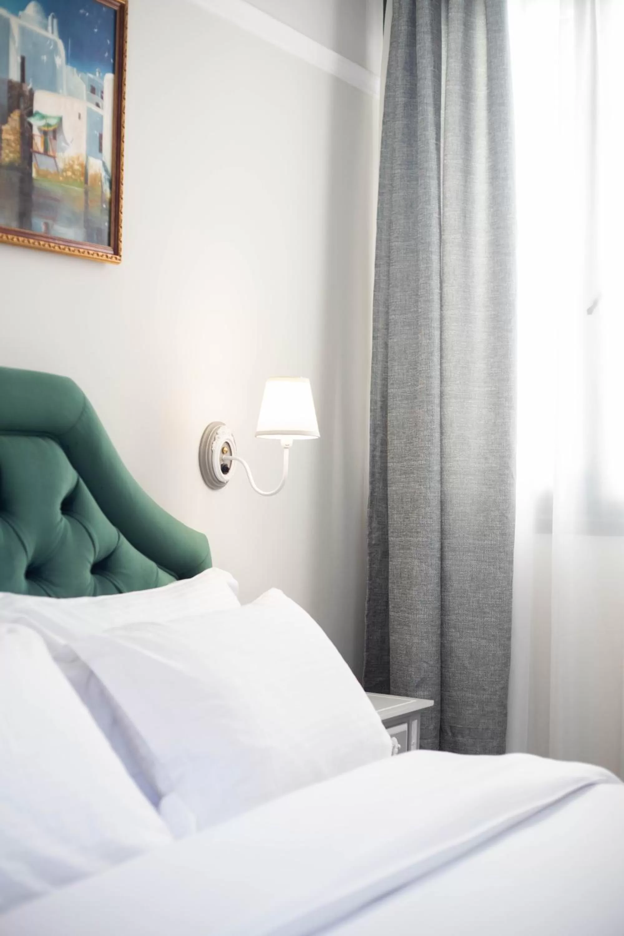 Decorative detail, Bed in Pandrosos Divine Suites